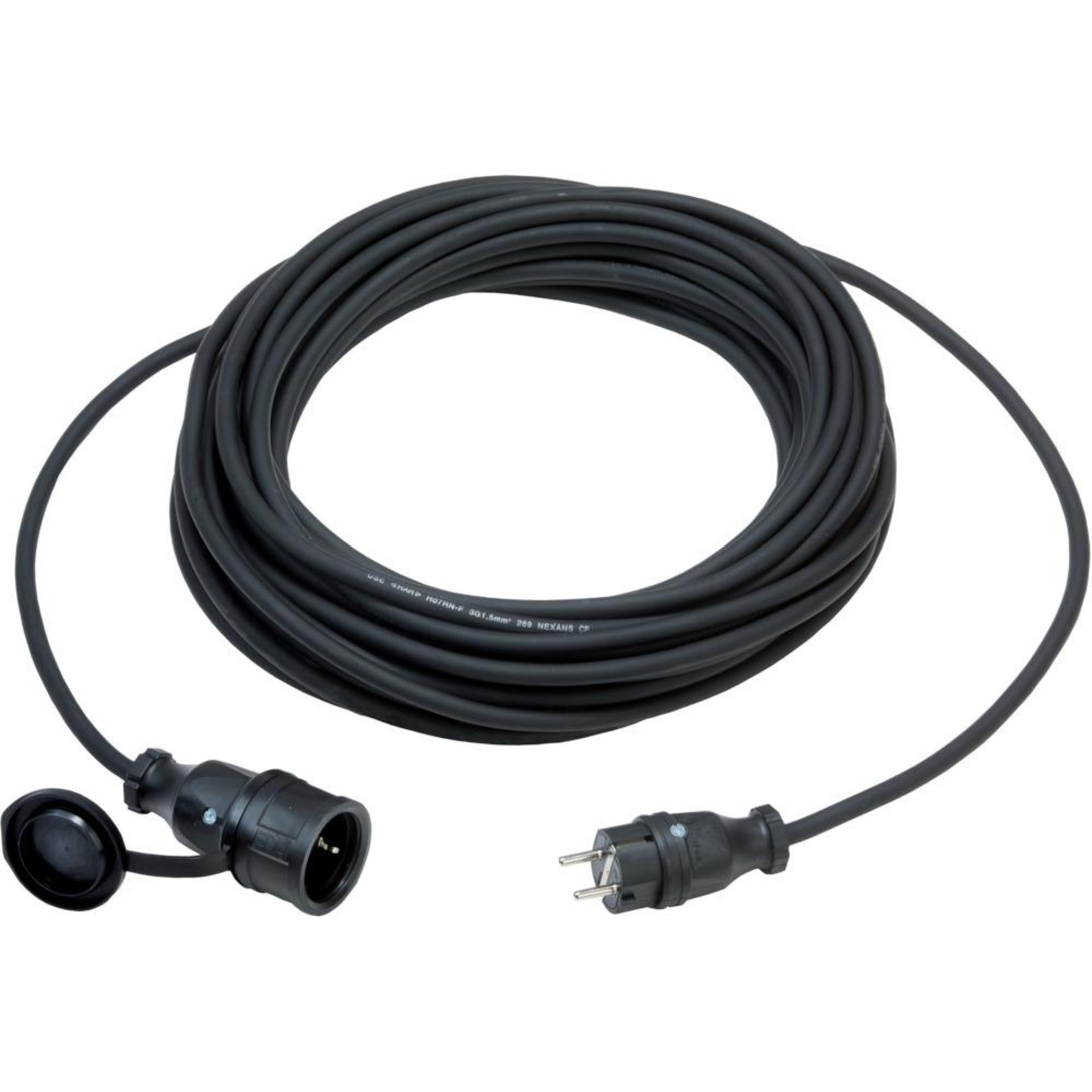 Verlängerungskabel 15m H07RN-F3G1,5 IP44 mit PCE Stecker+Kupplung Althoff