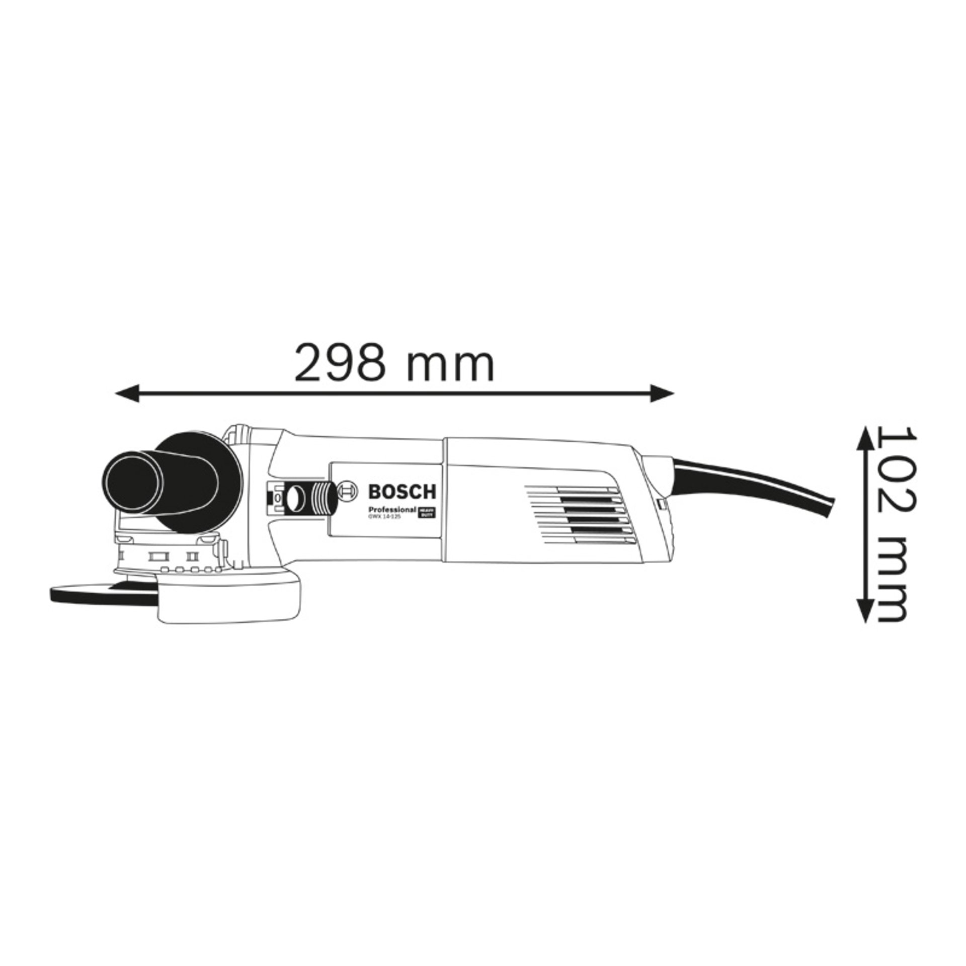 Winkelschleifer mit X-LOCK GWX 14-125