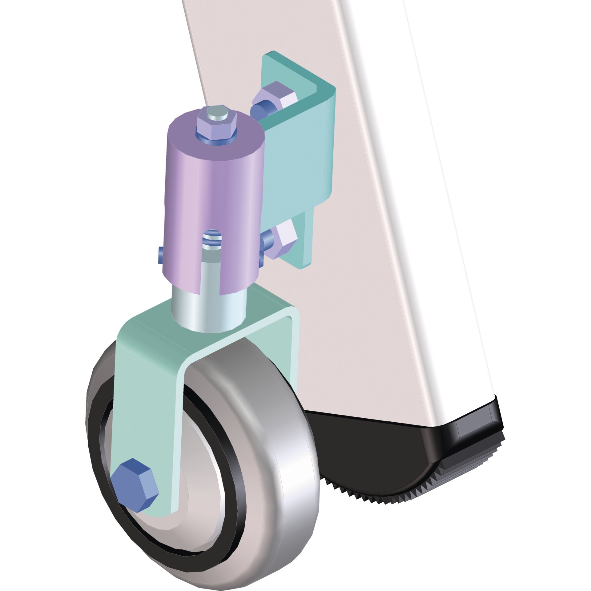Federlenk- und Federbockrollen, ø 80 mm (1 Satz = 2 x 2 Stück)