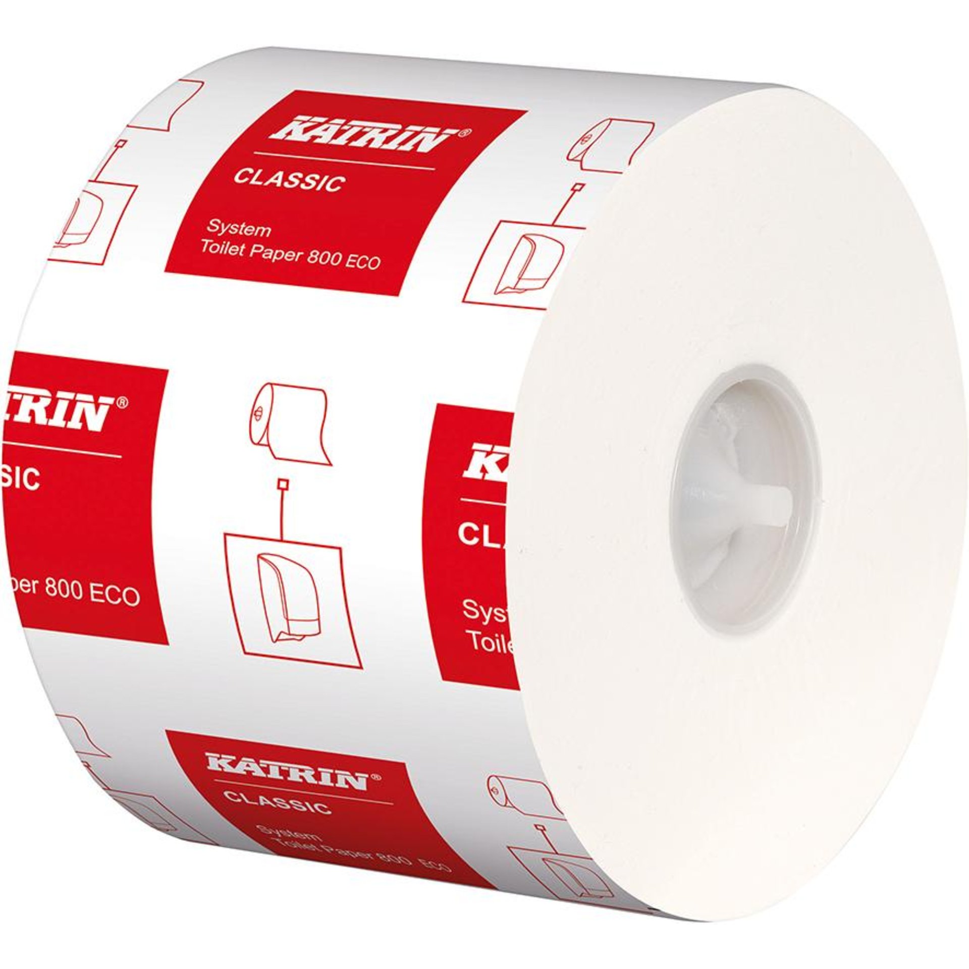 Katrin Classic Toilet ECO 2-lagig Tissue, weiß