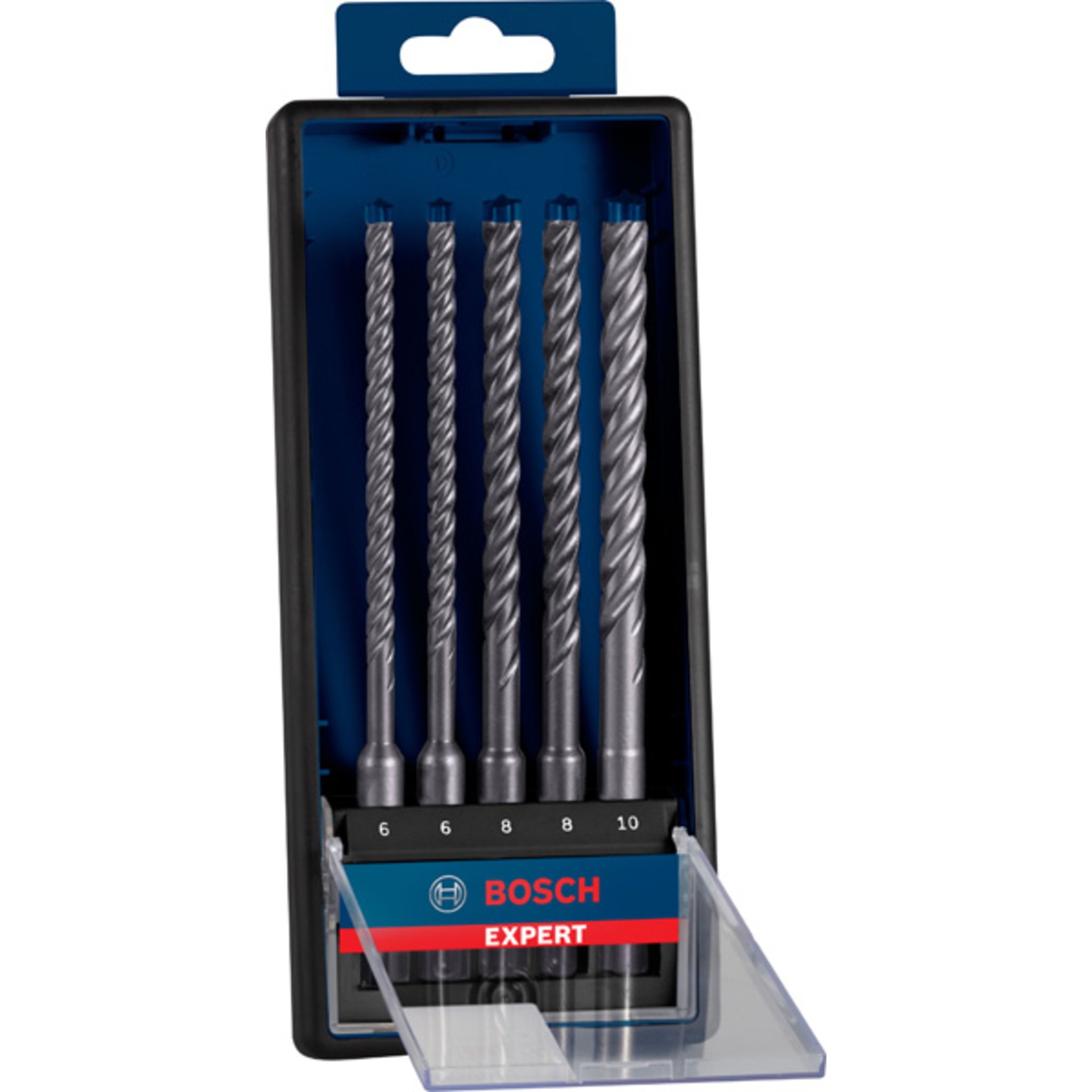 EXPERT SDS plus-7X Hammerbohrer-Set, 6/6/8/8/10x100x165 mm, 5-tlg.