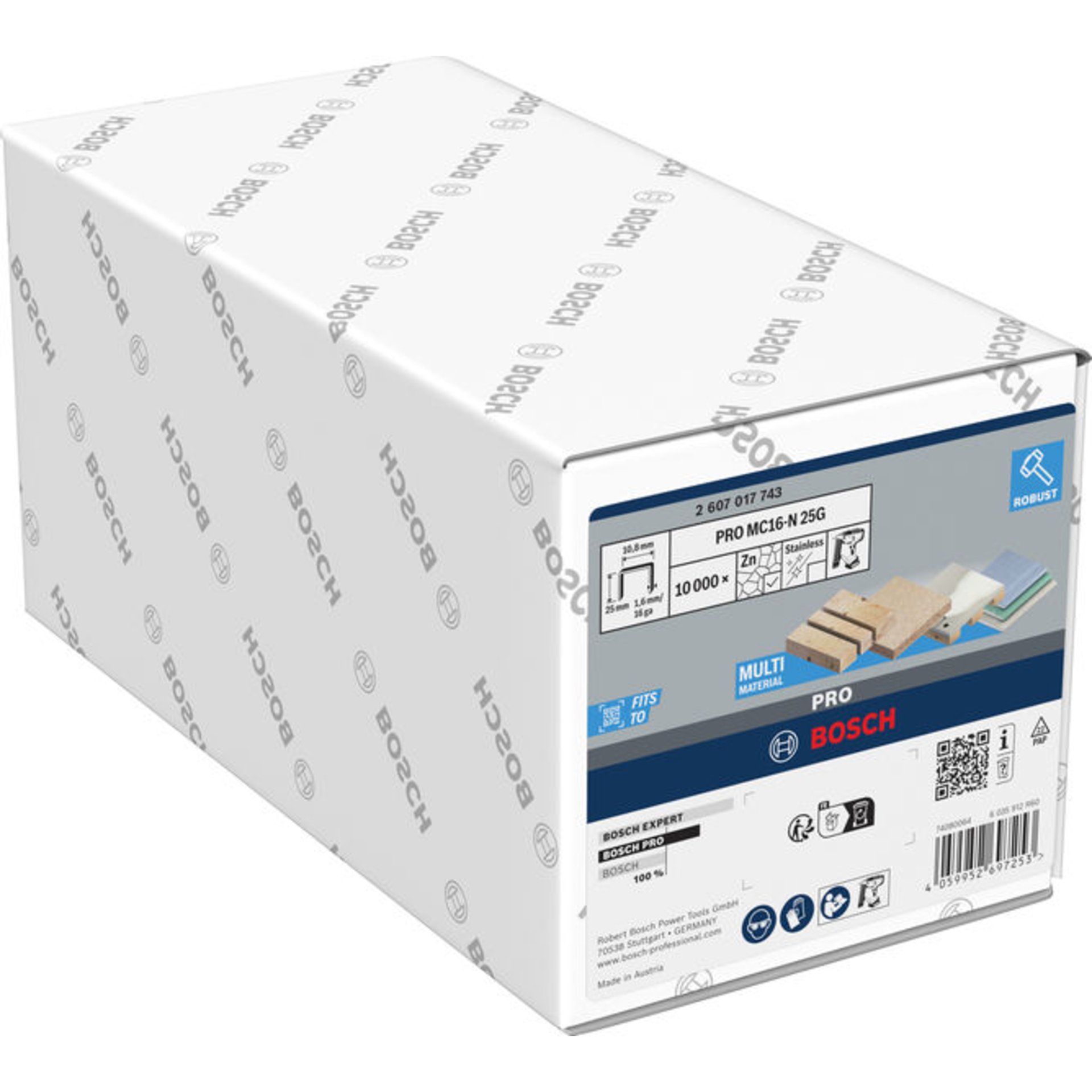 PRO MC16-N 25G Kronenklammerr mit mittlerem Rücken, 1,6/16 g, 25 mm