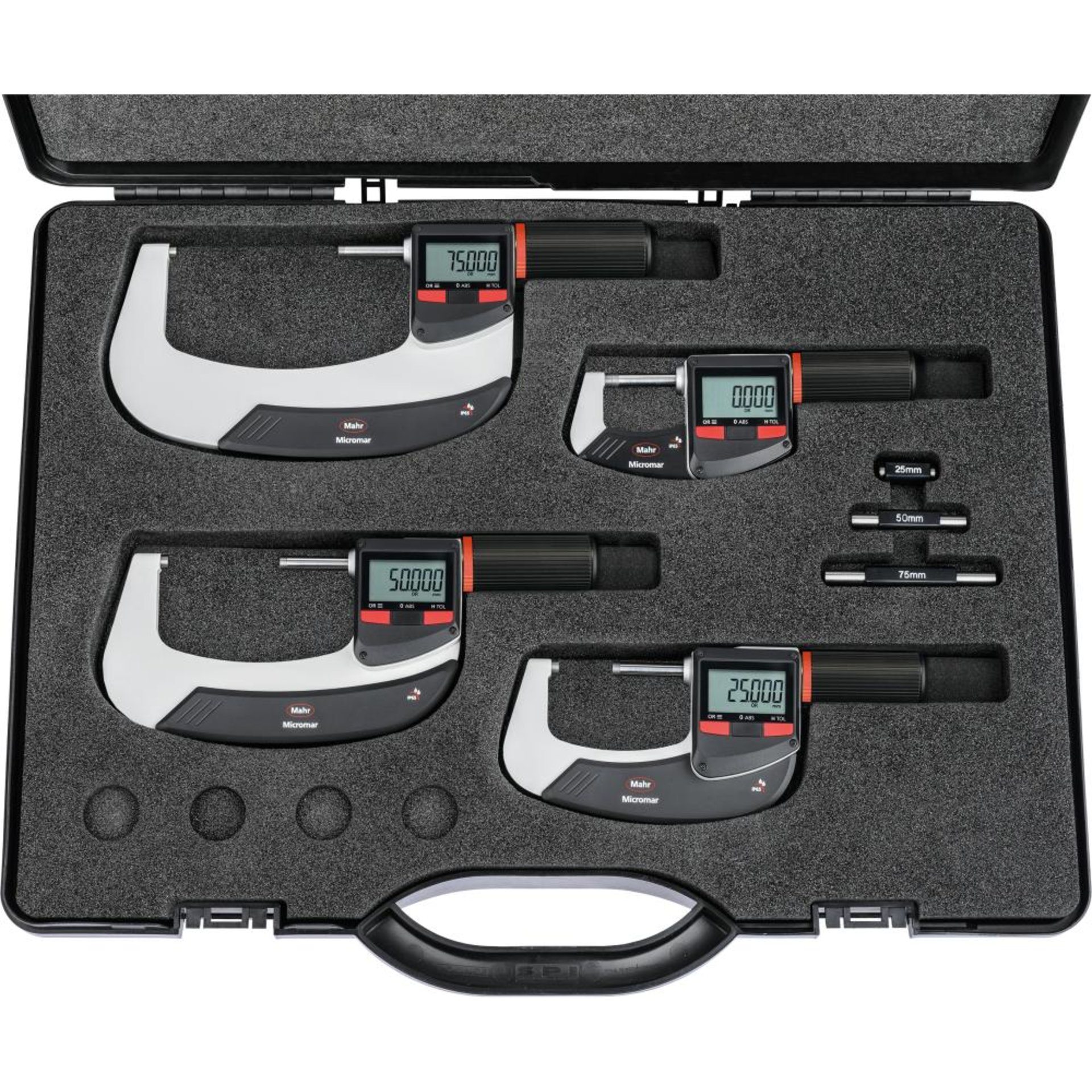 Dig.-Bügelmessschr.-Set MICROMAHR 40 EWRi-L IP65 0-100 mm Int.-Wireless MAHR