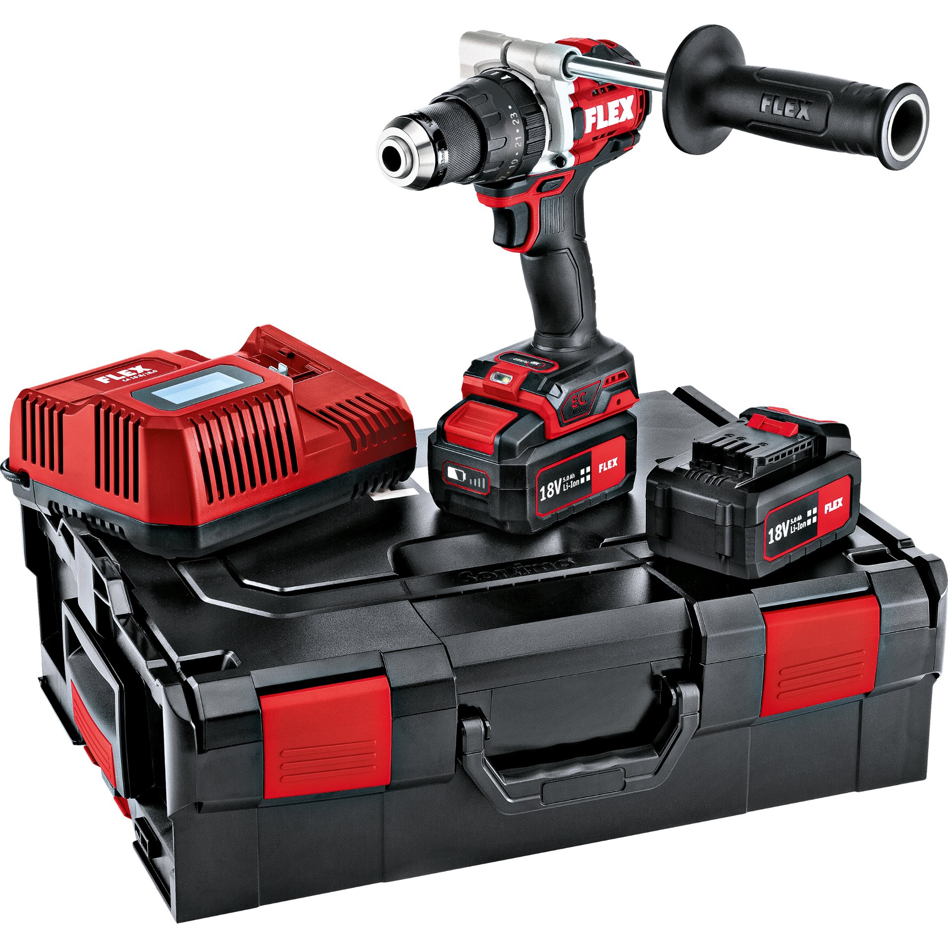 2-Gang Akku-Schlagbohrschrauber 18,0 V mit Turbo-Modus PD 2G 18.0-EC-HD/5.0 Set