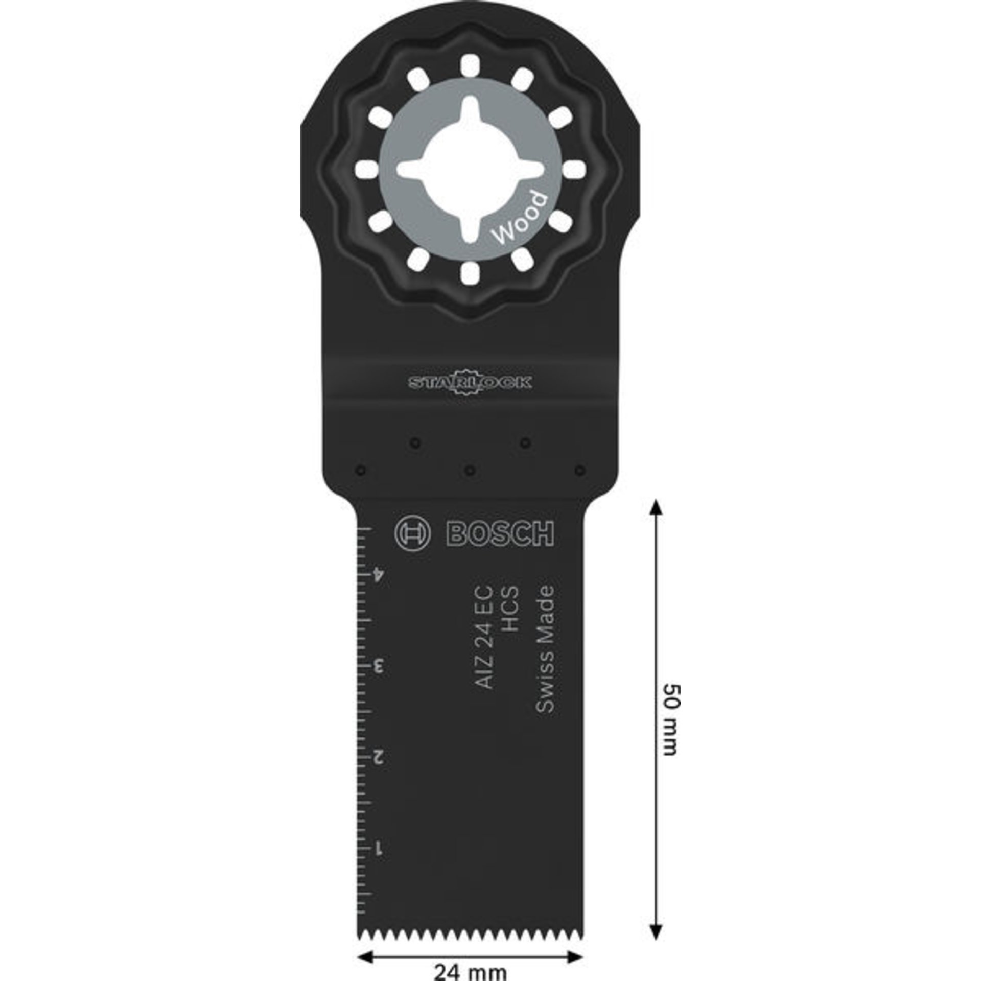 AIZ 24 EC Holz Tauchsägeblatt, Starlock, 24 x 50 mm