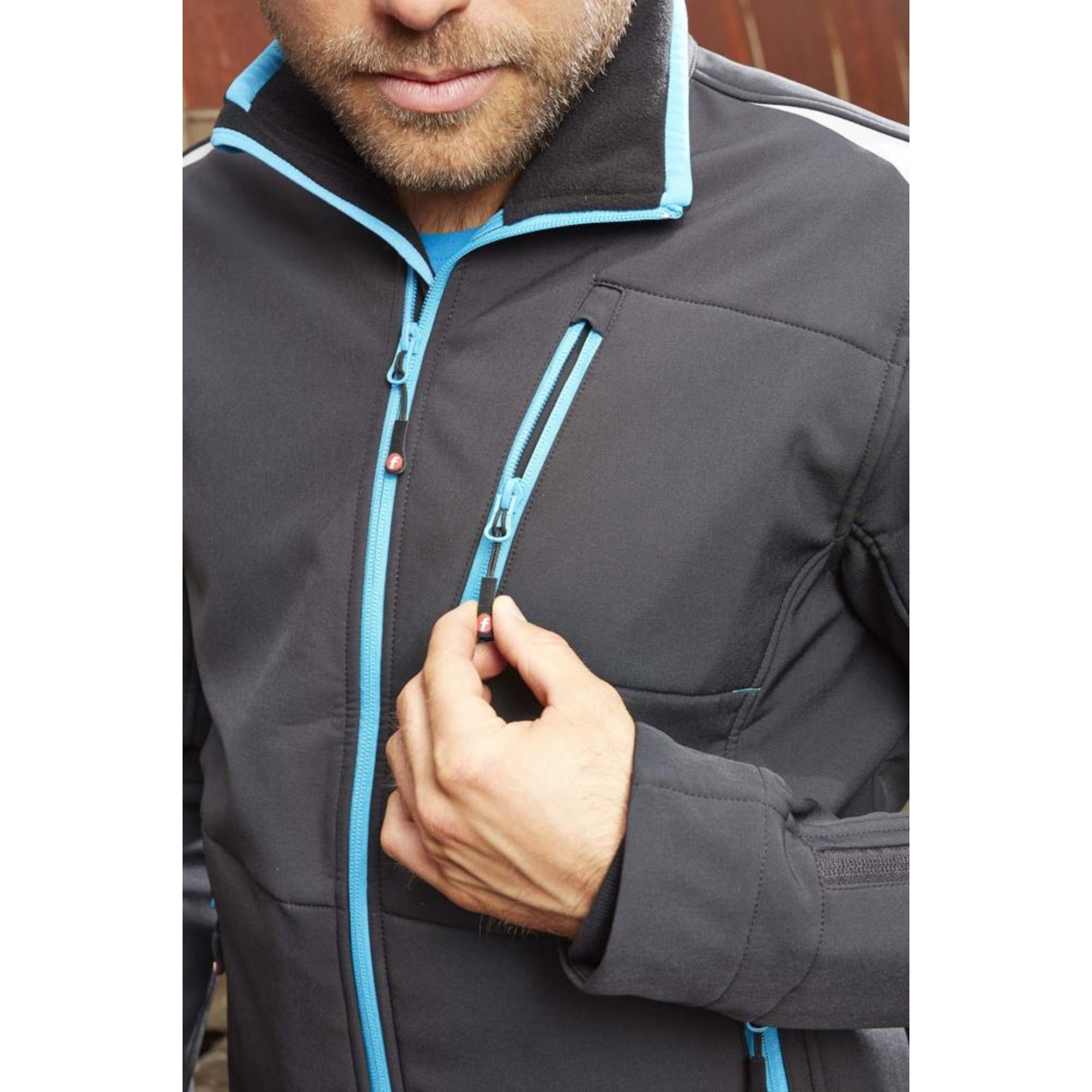 FORTIS Herren Jacke 24, blau/rot,Gr.3XL