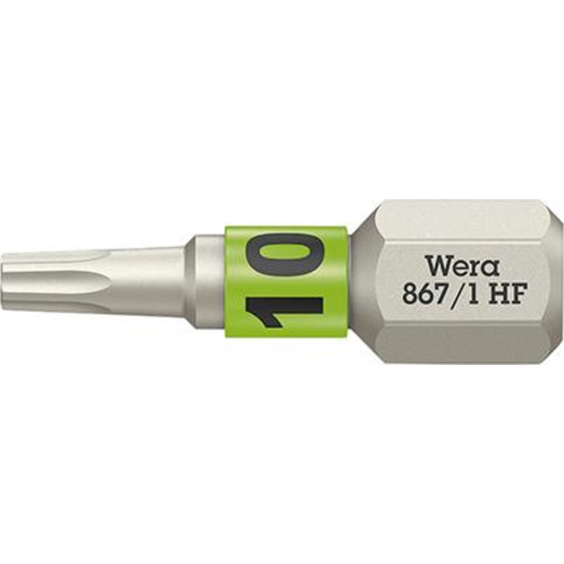 Bit zähhart 1/4" DIN 3126 C6,3 T10x25mm Haltefunktion Wera