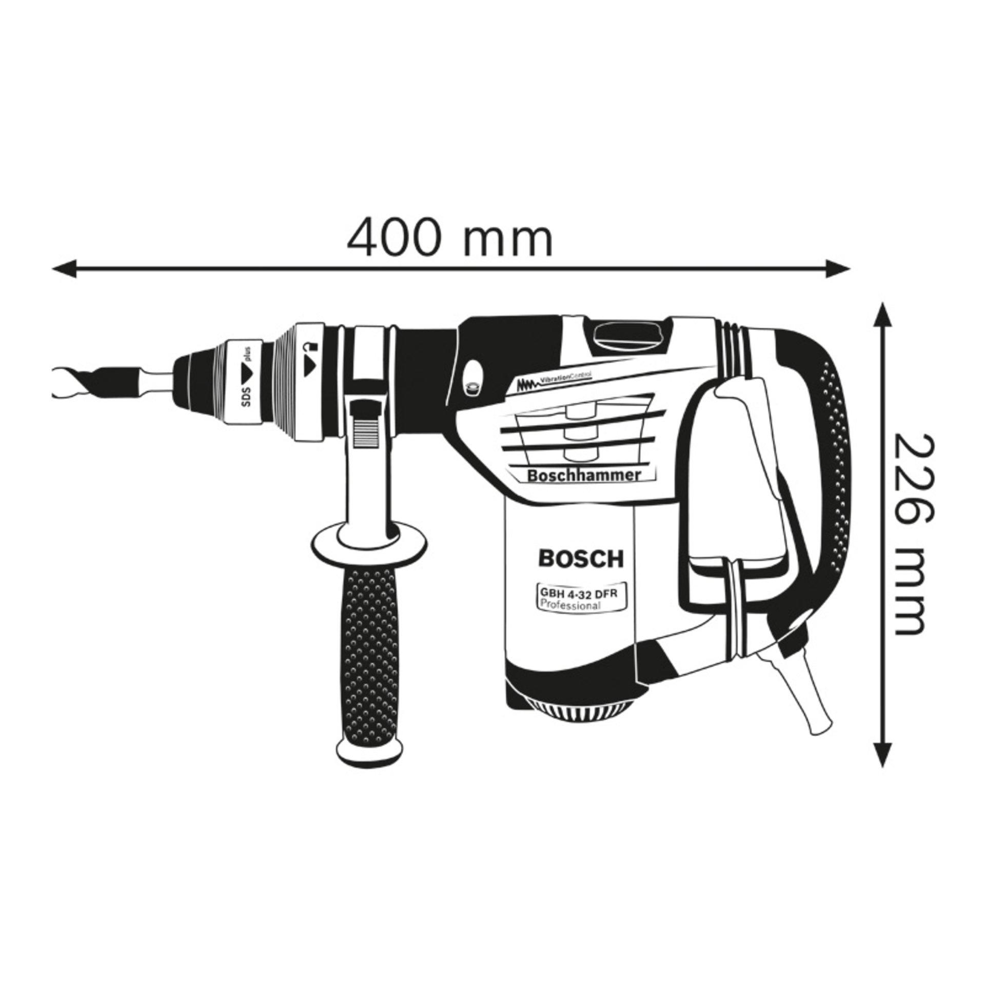 Bohrhammer mit SDS plus GBH 4-32 DFR in L-BOXX