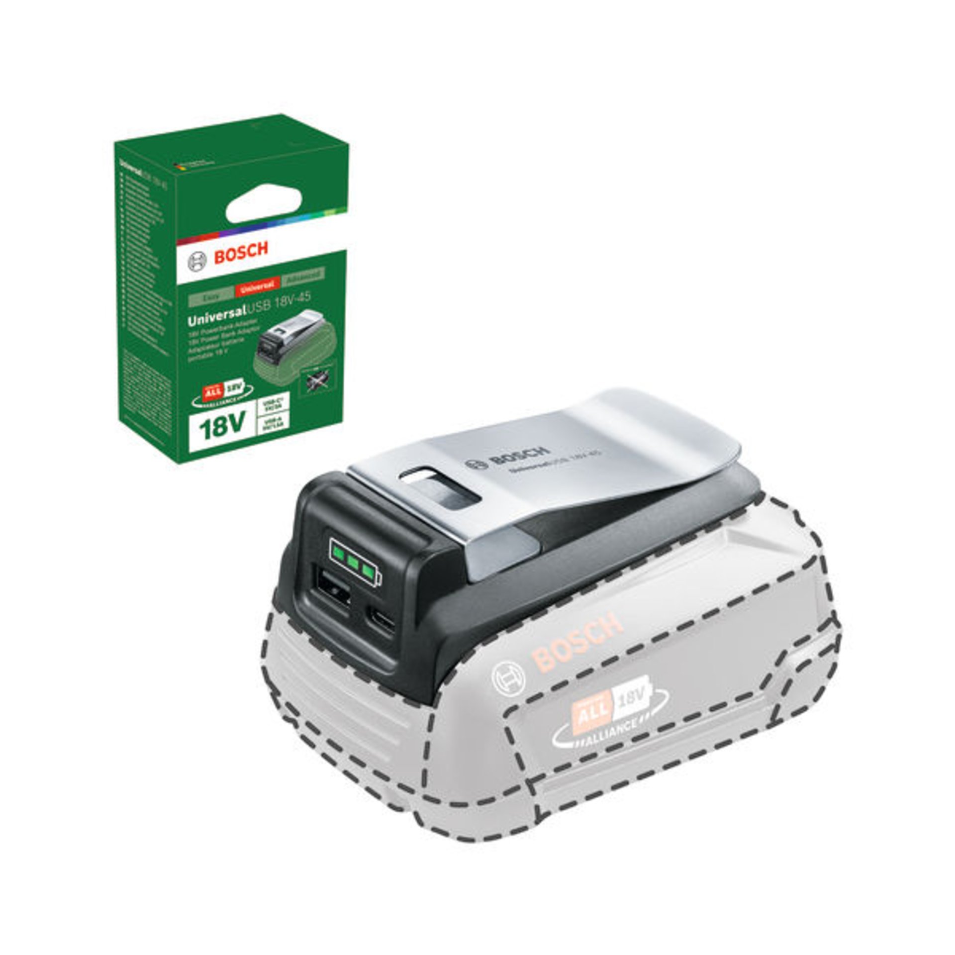 Ladegerät UniversalUSB 18V-45