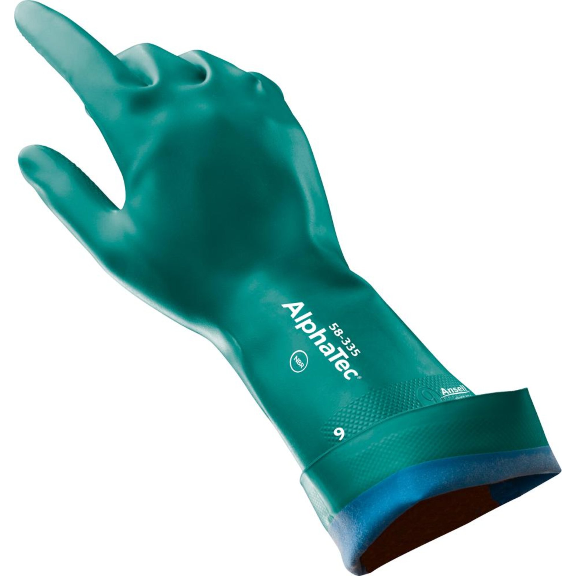 Handsch. AlphaTec 58-335,Nitril, grün, Gr. 10