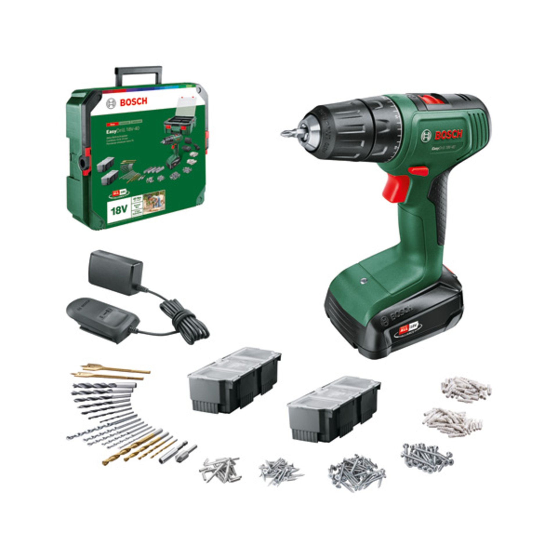 Akku-Bohrschrauber EasyDrill 18V-40, 1 x Akku PBA 18V 1.5Ah + SystemBox