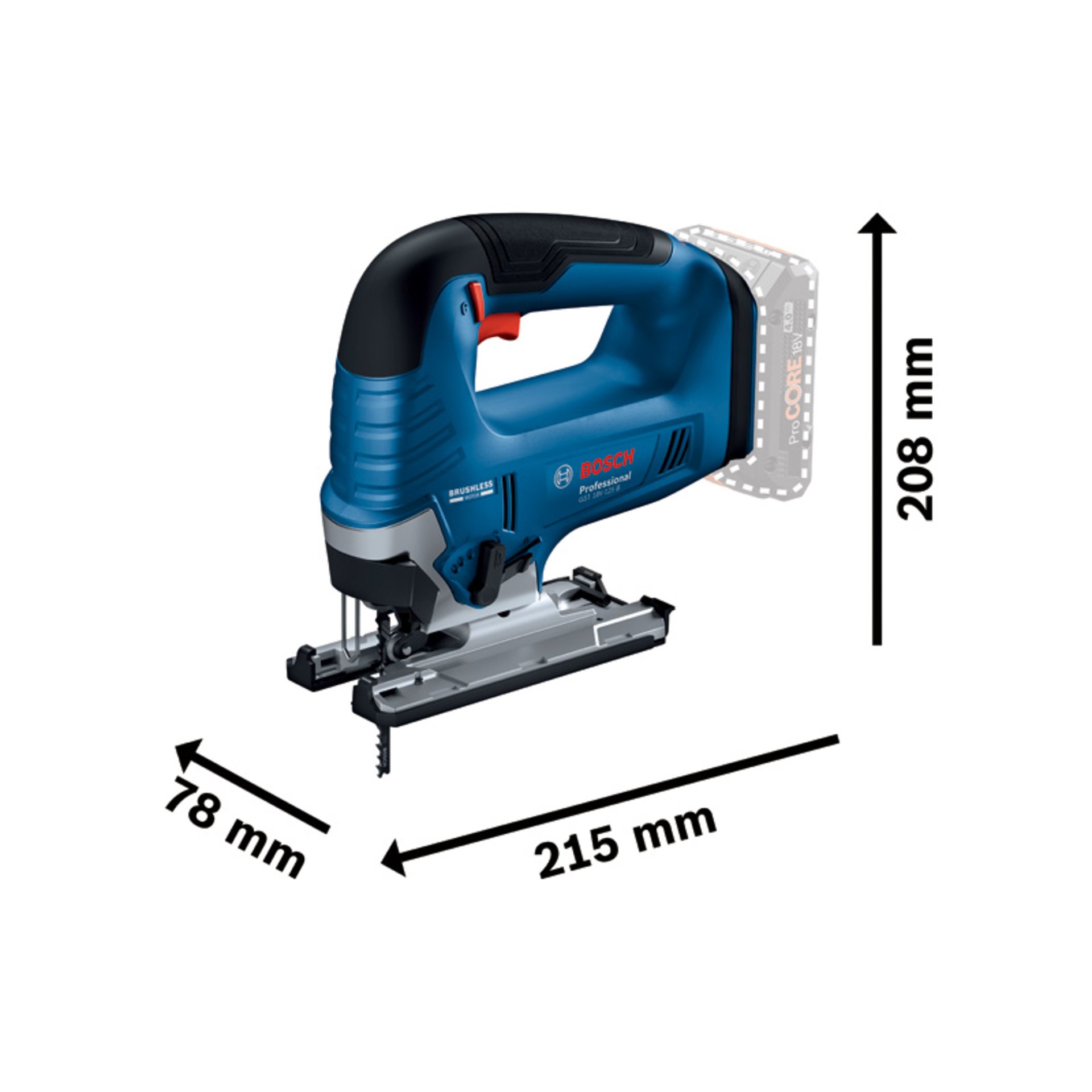 Akku-Stichsäge GST 18V-125 B in L-BOXX