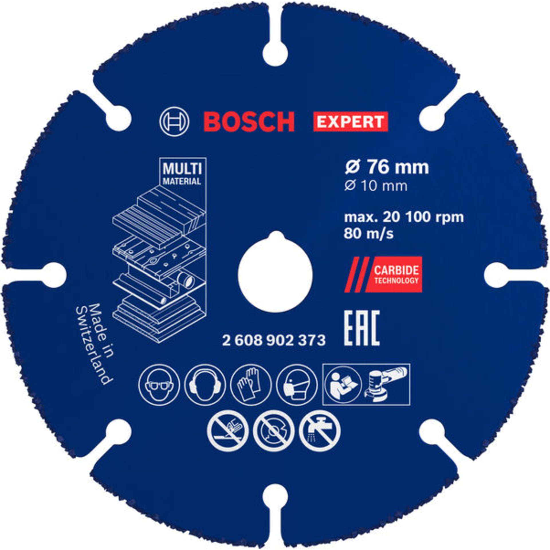 EXPERT Multi Material Carbide-Trennscheibe, 76 x 10 mm