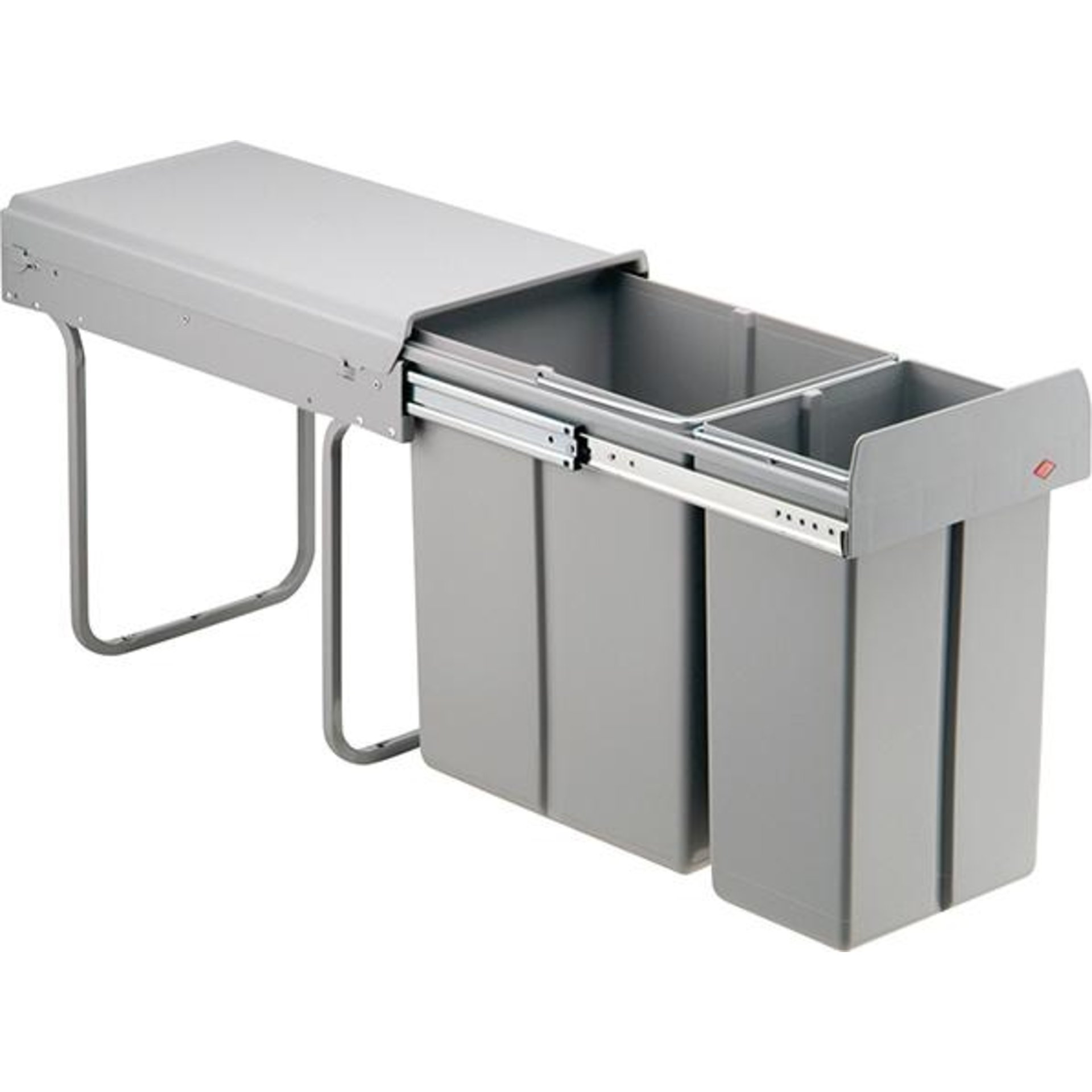 Bin.it Duo II 300 20l + 10l Kst. Grau EINBAUABFALLSAMMLER