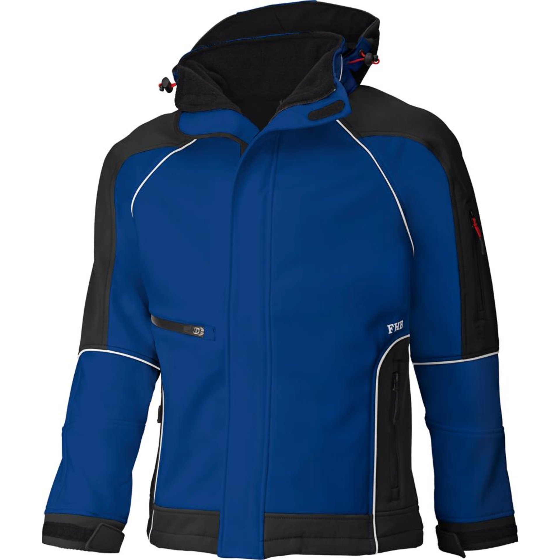 Softshelljacke Walter, royalblau-schwarz, Gr.M