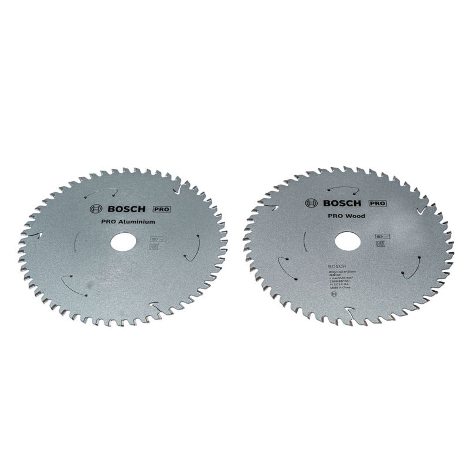 PRO Wood- und Aluminium-Kreissägeblatt 165 mm, kabellos, 2 Stk., Promo-Pack