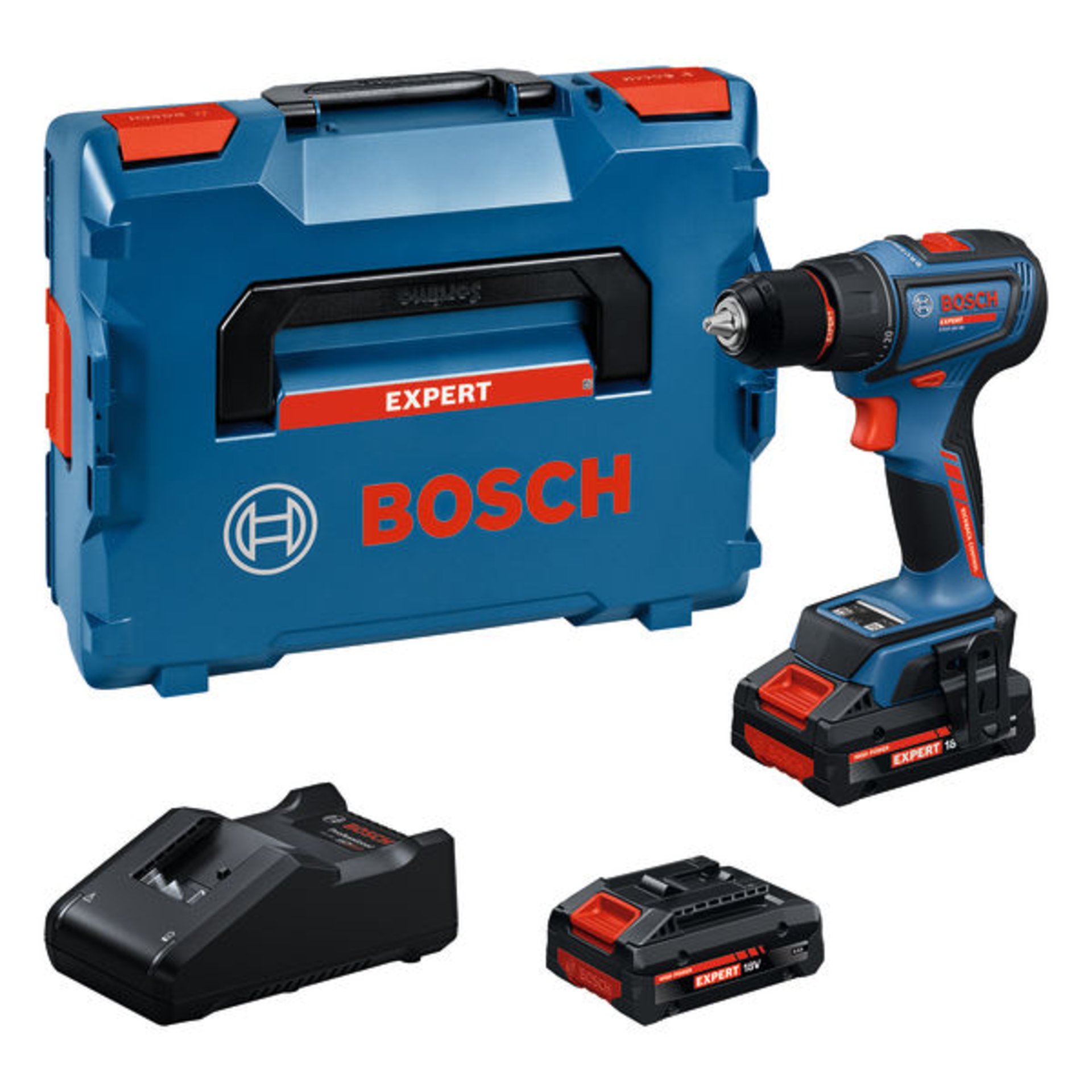 Akku-Bohrschrauber EXSR18V-90,  2 x EXBA18V-40, L-BOXX 136
