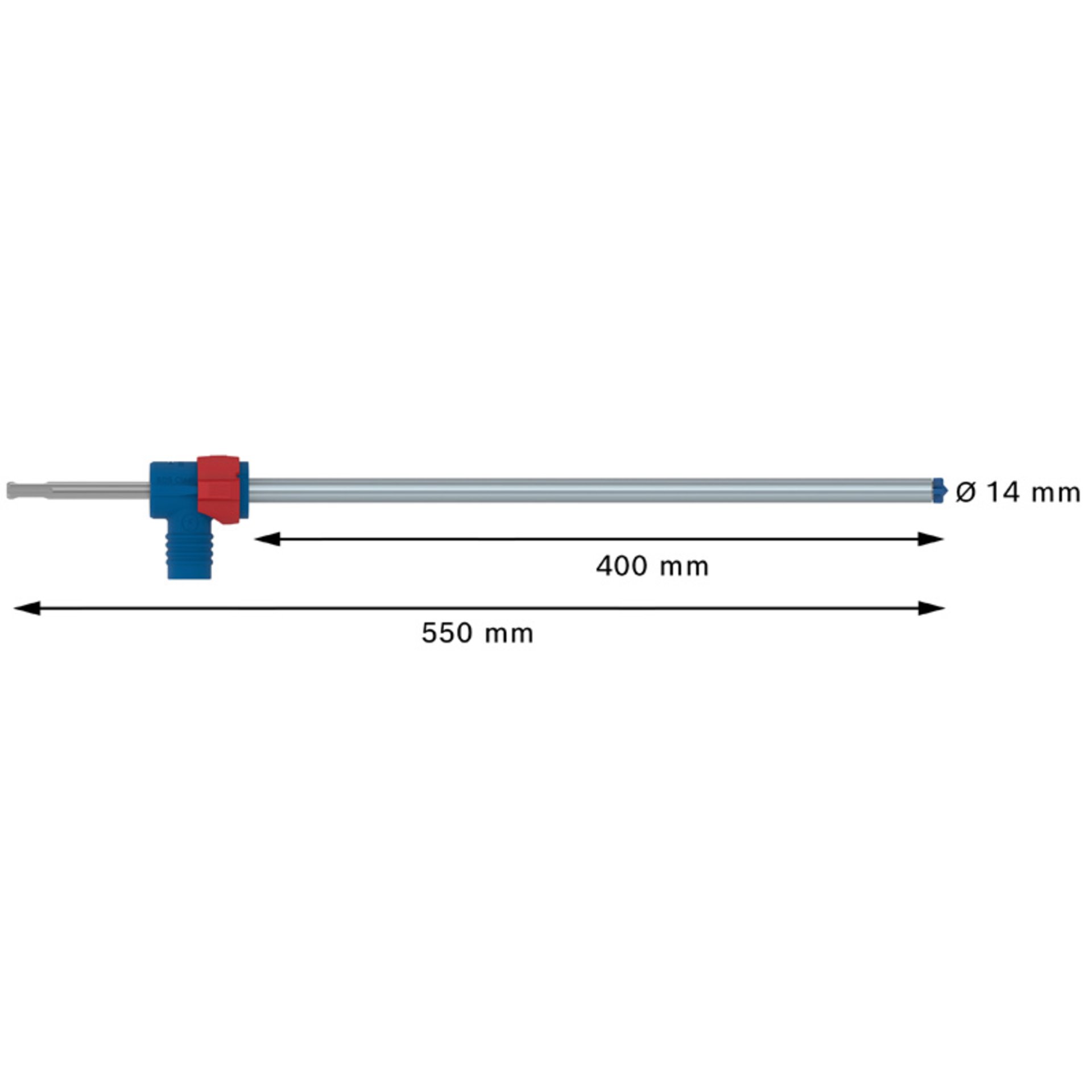 EXPERT SDS Clean plus-8X Hammerbohrer mit einem Anschluss, 14x400x550 mm