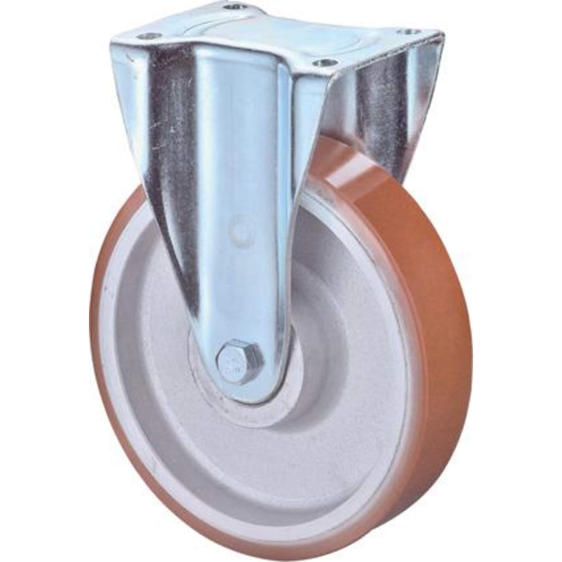 Bockrolle 125mm N110.C10 Platte,Polyure Guss,KL N110.C10.129 BS ROLLEN