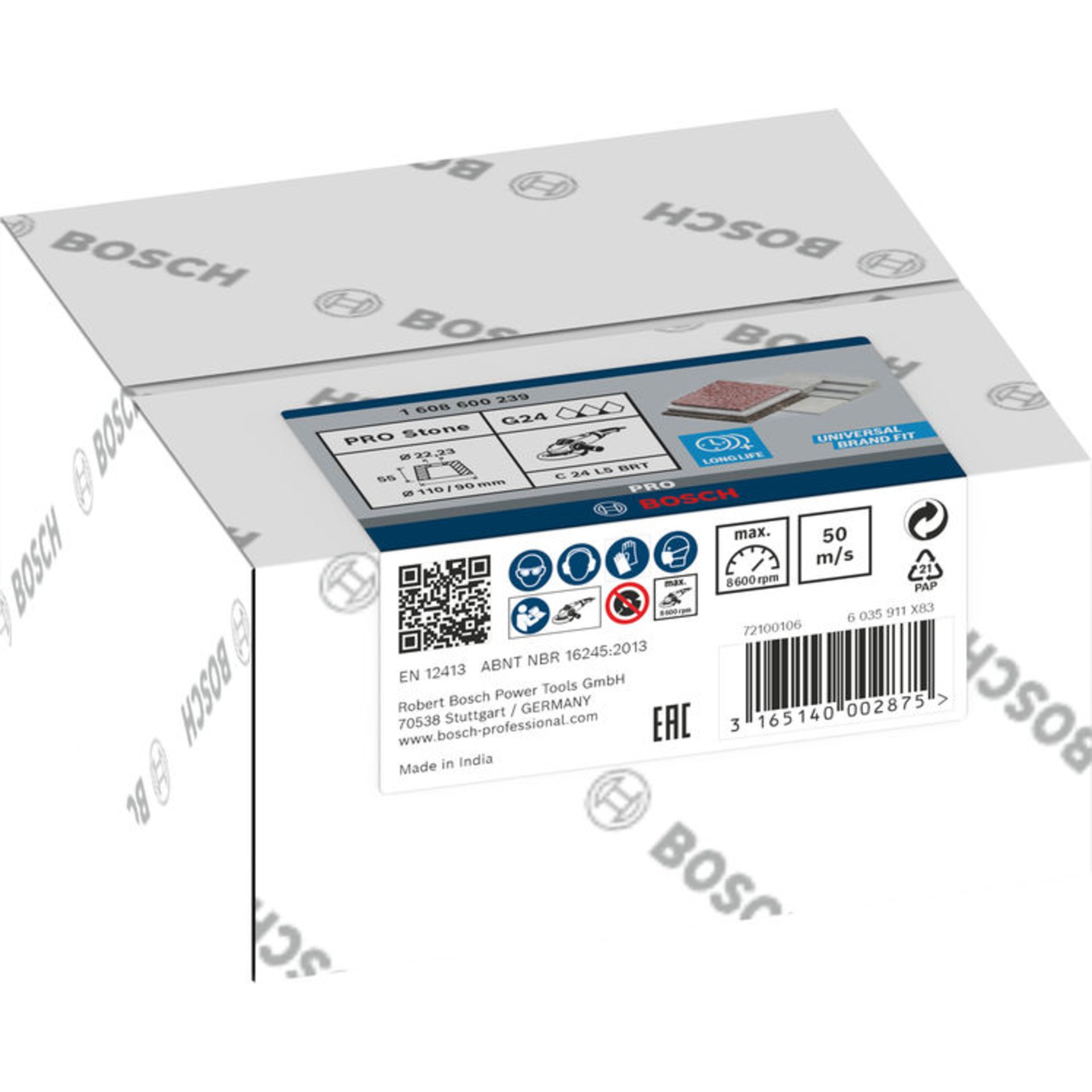 PRO Stone Konischer Schleiftopf, 90 x 110 x 55 mm, K24