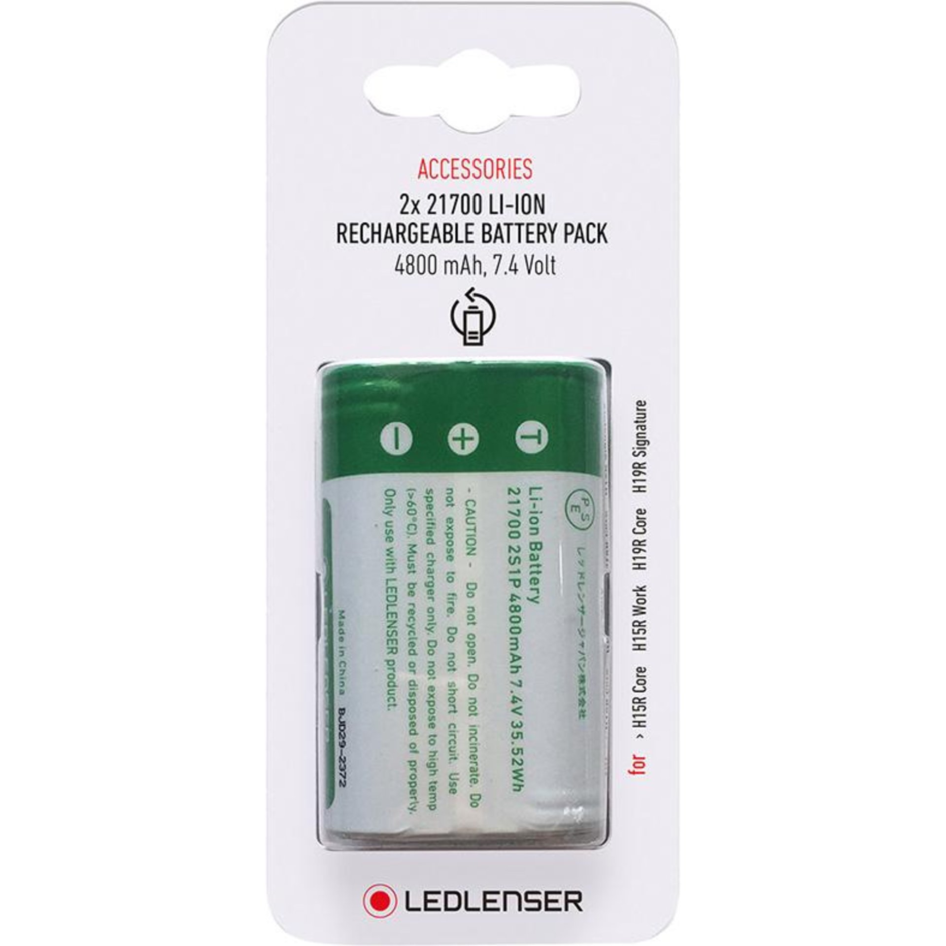 Akku-Pack 2x21700 7,4V 4800mAh Ledlenser