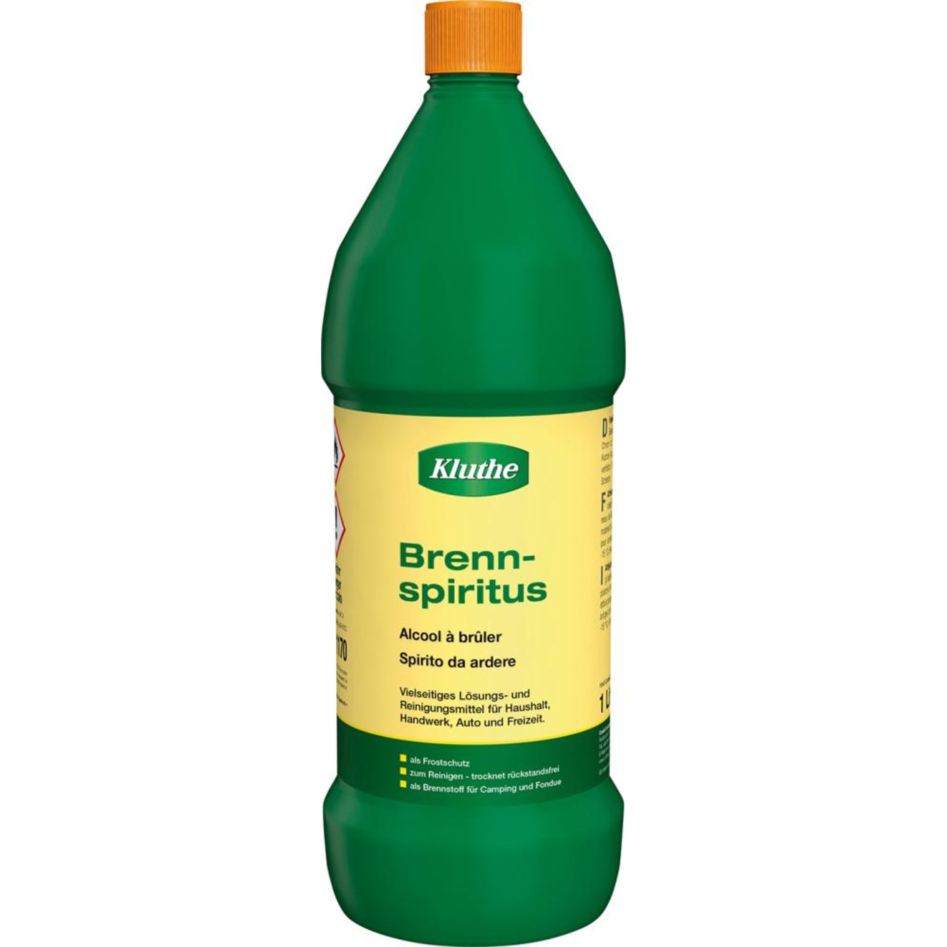 Brennspiritus 1l Flasche Brennspiritus Reinigungs-Entfettungsmittel