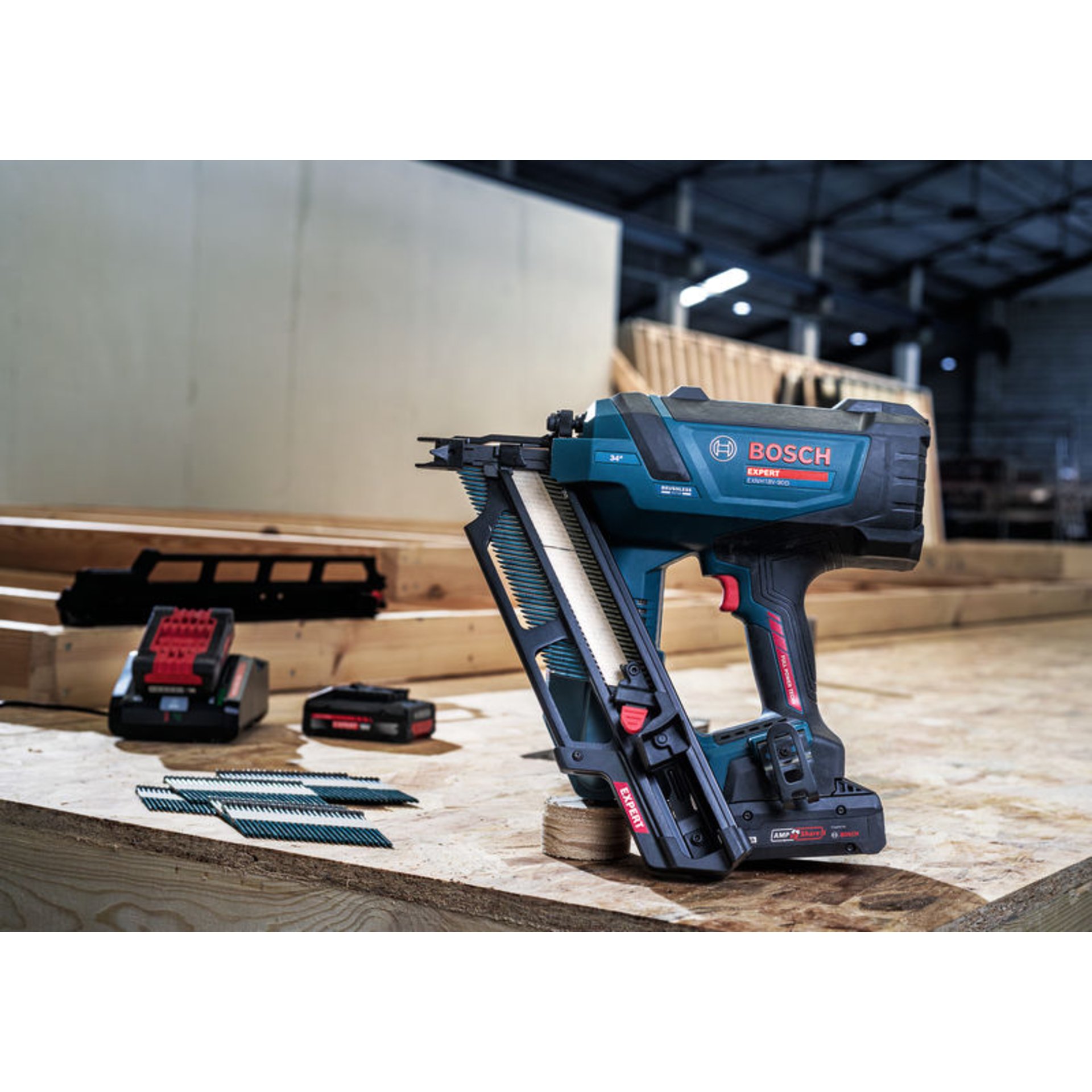 Akku-Holznagler EXNH18V-90D in XL-BOXX
