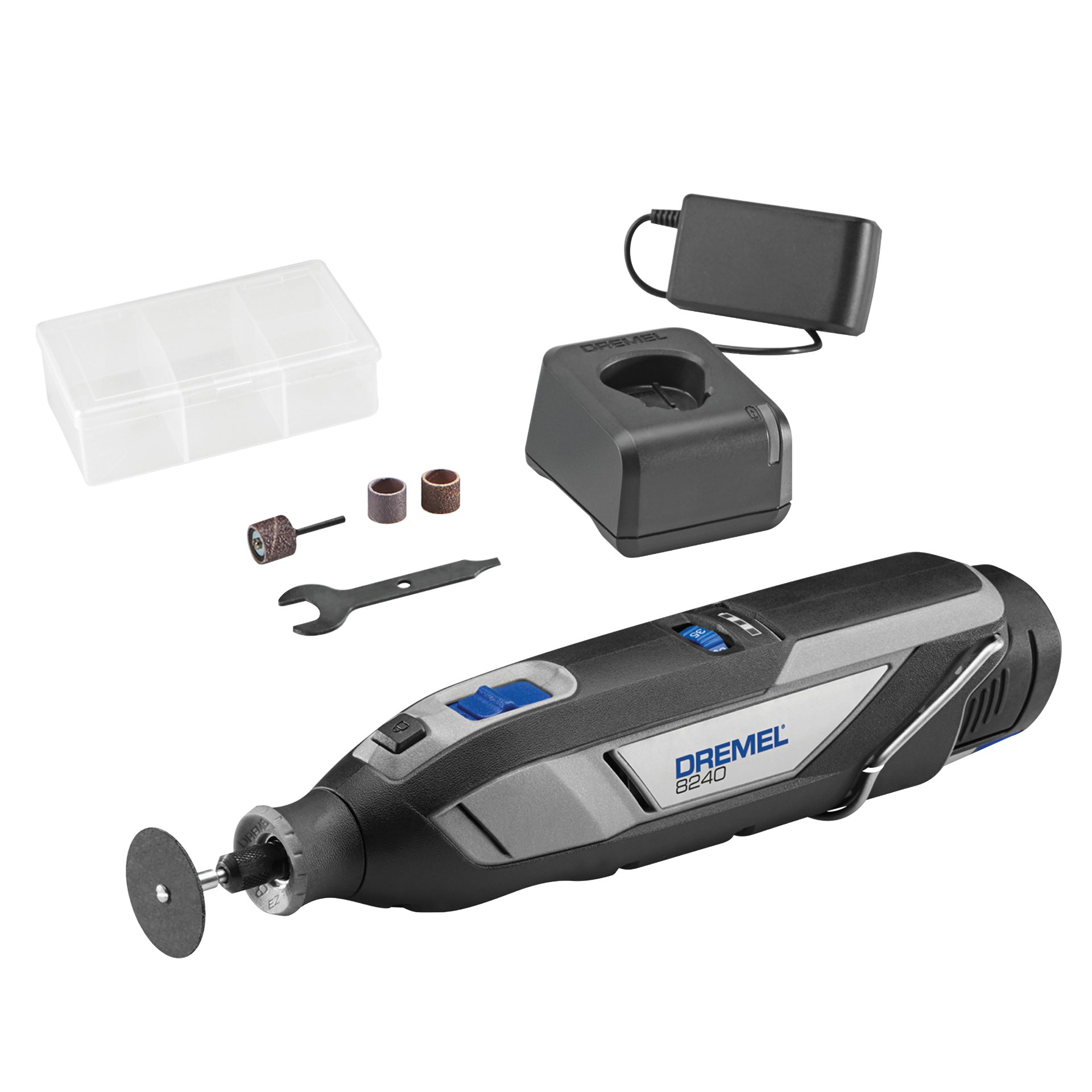DREMEL® 8240, Kabelloses Multifunktionswerkzeug, 1x 12-V-2Ah-Akku, 5 Zubehöre