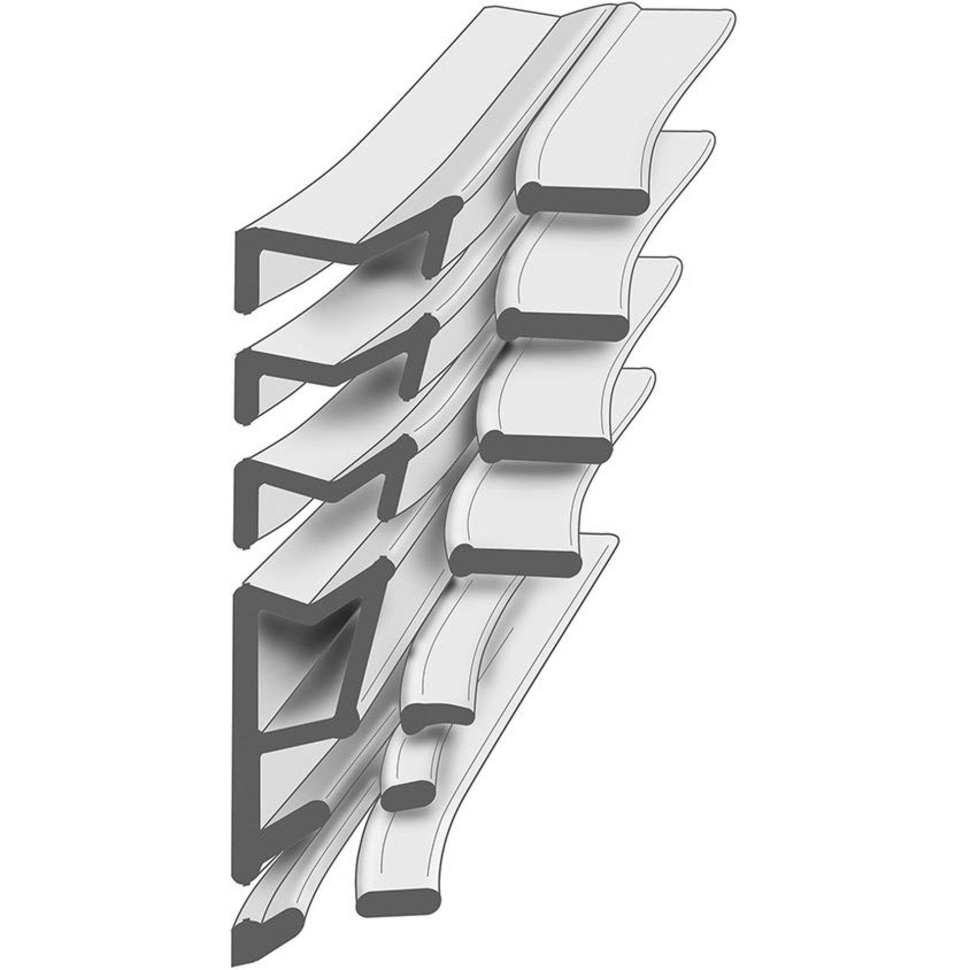Renov.-Dichtung bei 6,5m x Nutbr. 2,8 - 5,0 xFalzh. 6,5 - 19,0mm TPE