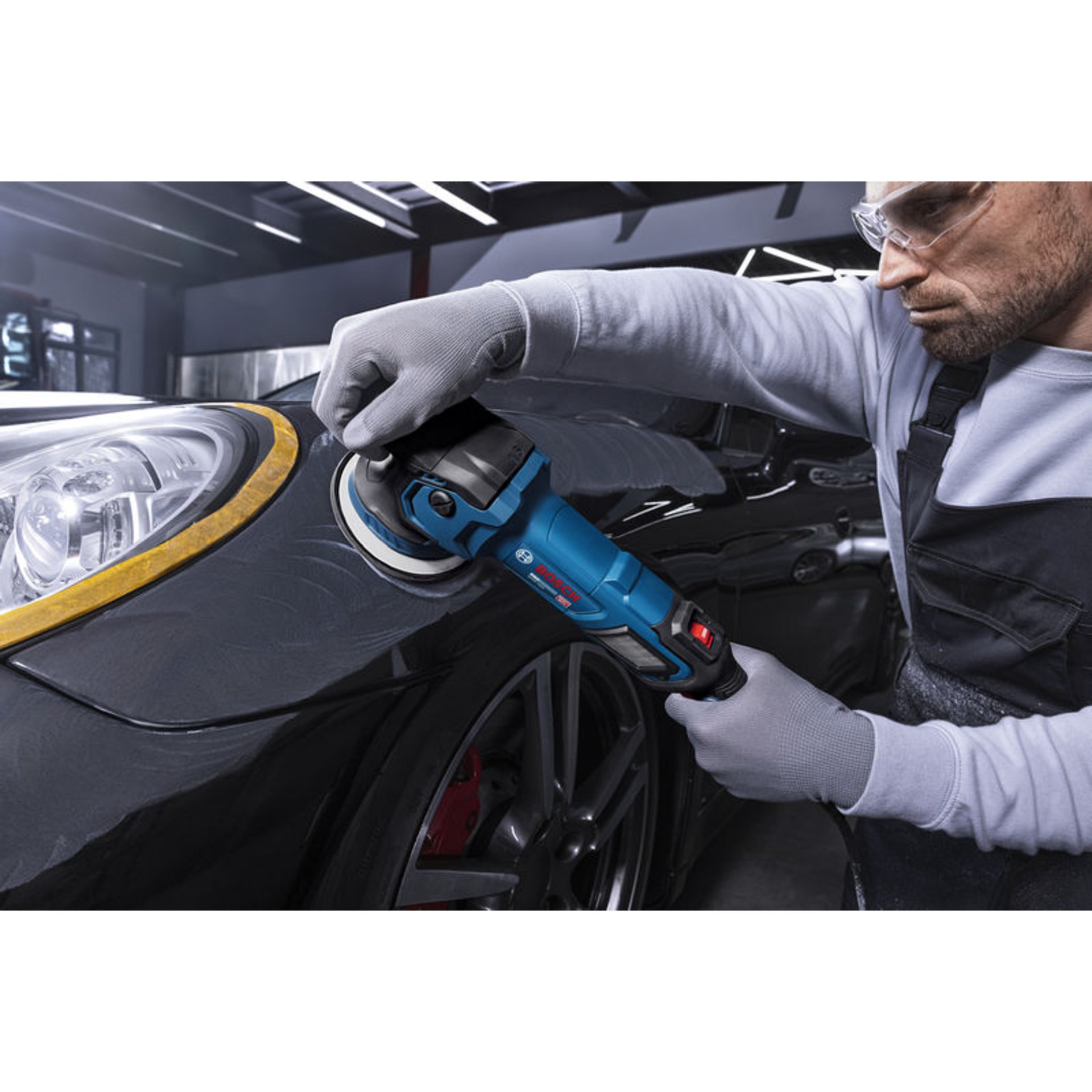 Polierer GPX9-125S, Schwamm 130 mm, Bosch Professional Werkzeugtasche