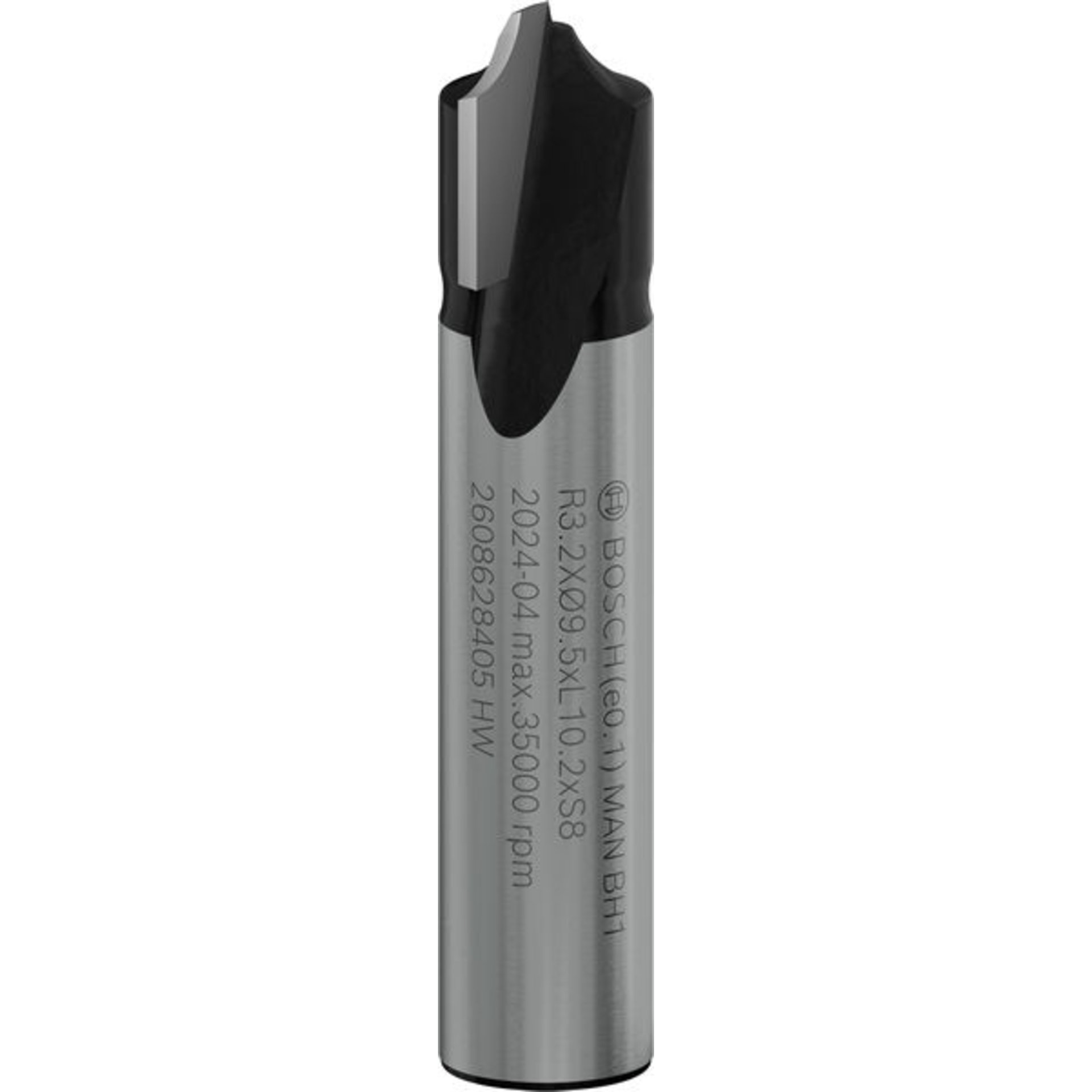 PRO Viertelstabfräser, R 3,2 mm, D 9,5 mm, S 8 mm