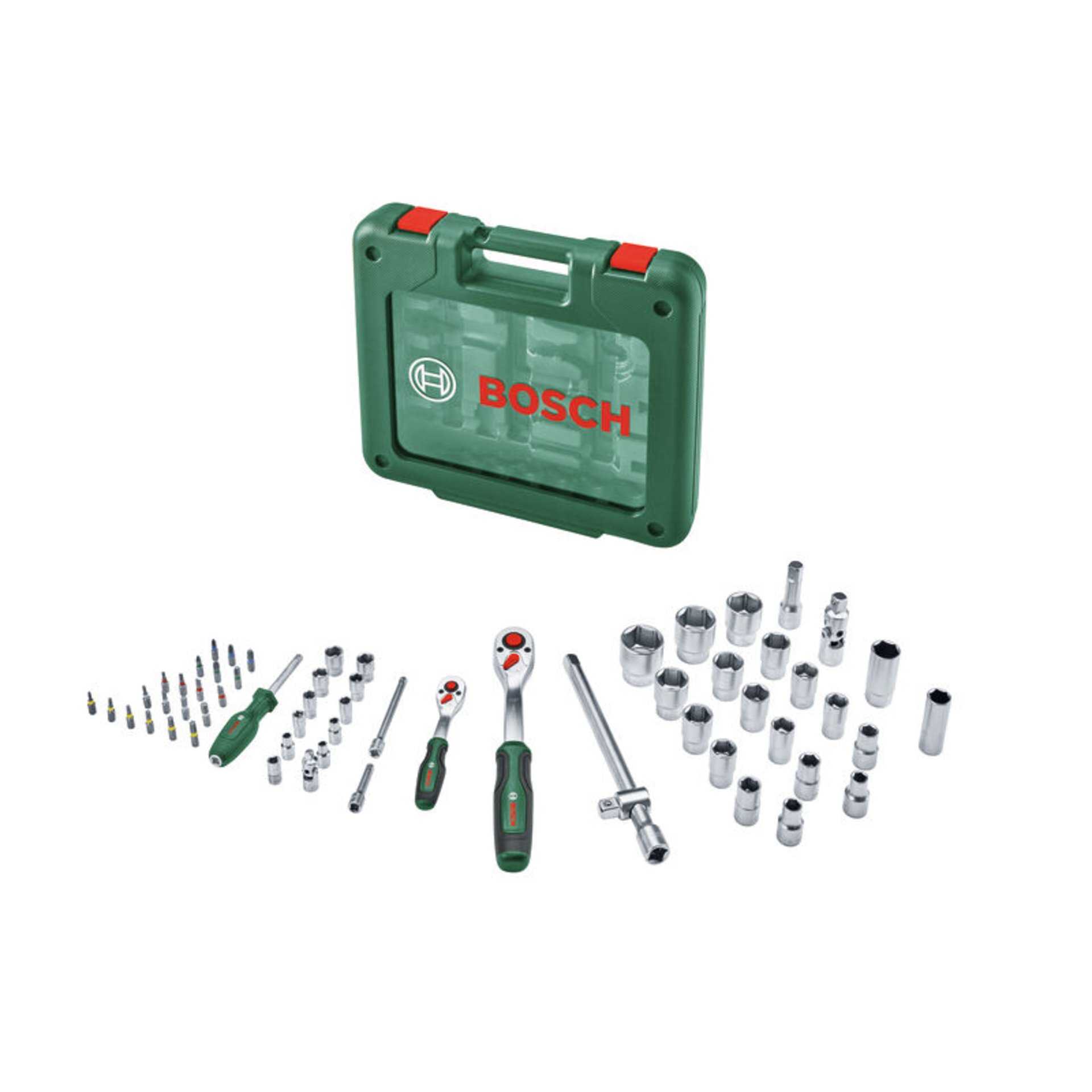 Handwerkzeuge 1/4"- + 1/2"-Ratschen-Set 60-teilig