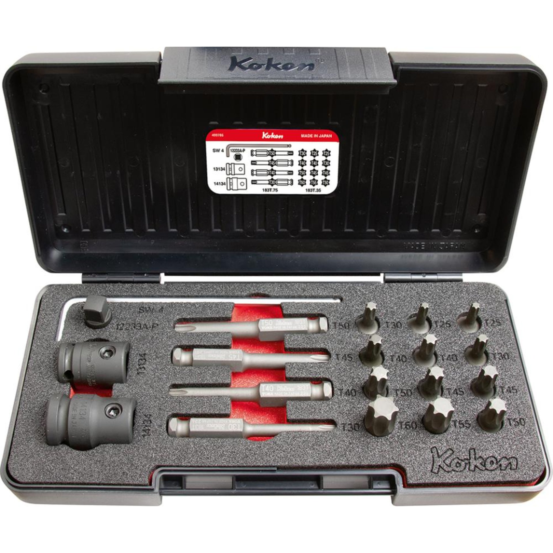 Kraft- Bit-Garnitur 7/16" 20-teilig Torx Koken