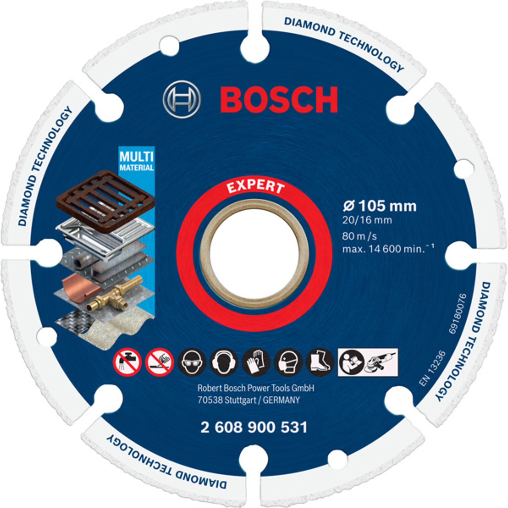 EXPERT Diamond Metal Wheel Trennscheibe, 105x20/16 mm