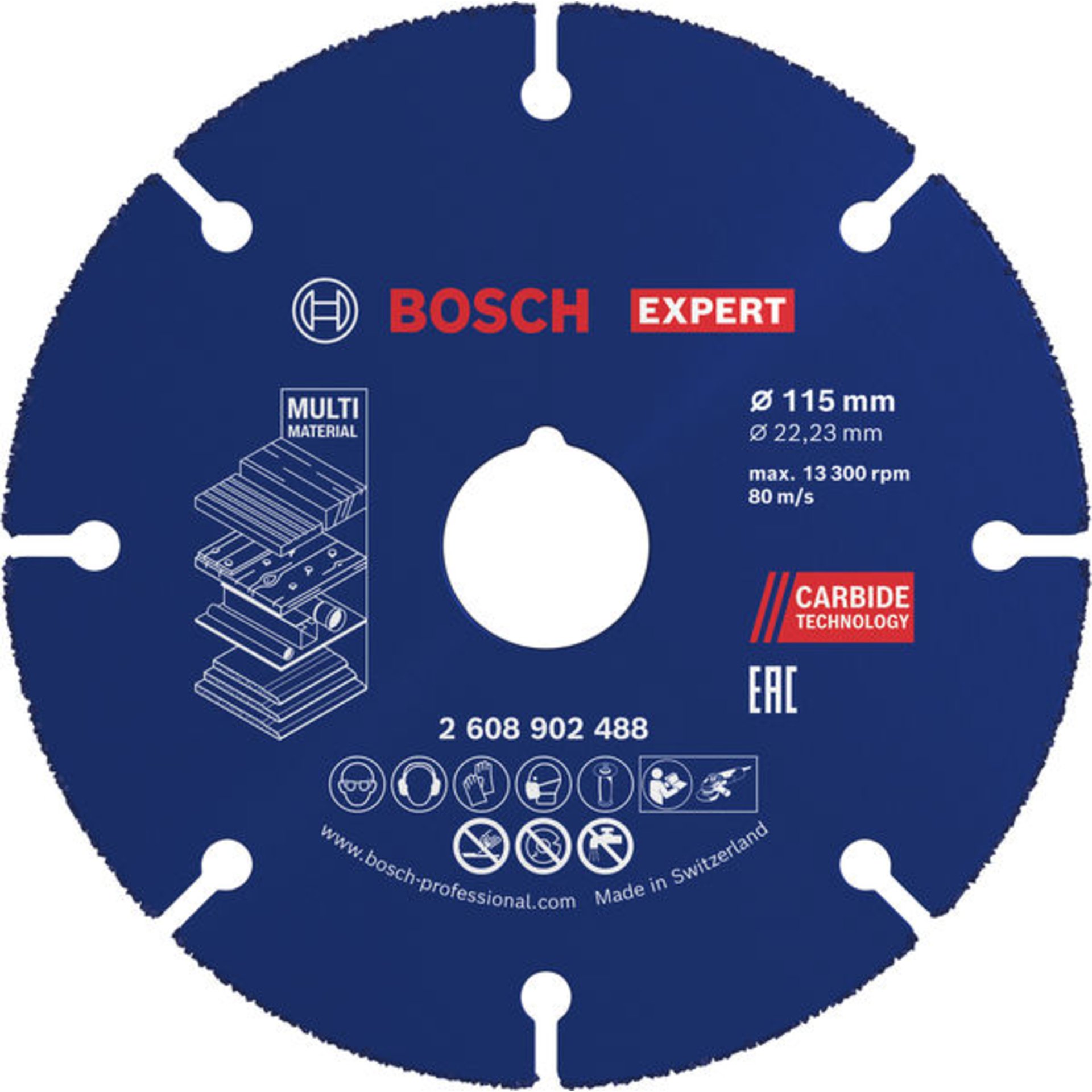 EXPERT Multi Material Carbide-Trennscheibe, 115 x 22,23 mm