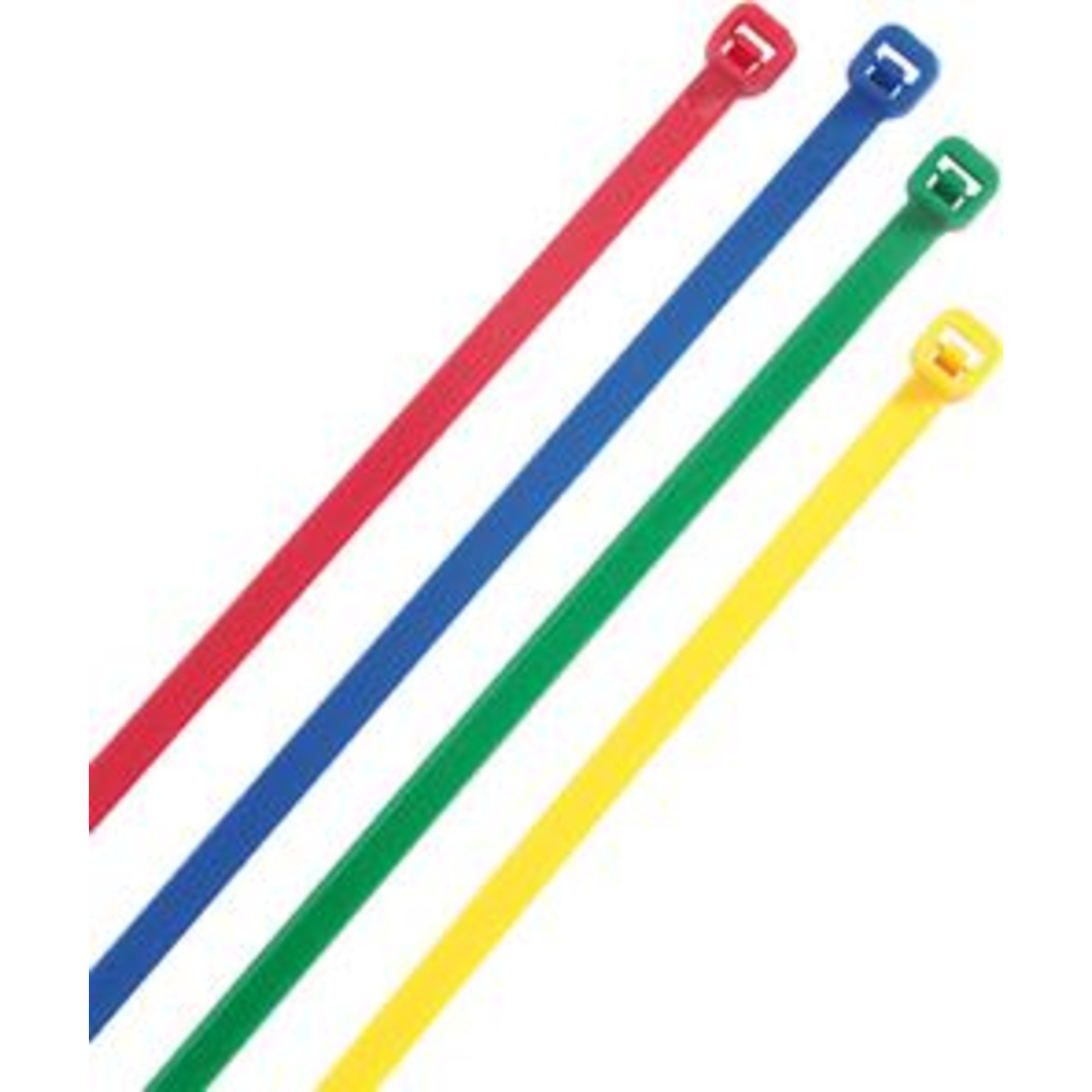 Kabelbinder farbig sort. 150x3,6mm,100St.Heidemann
