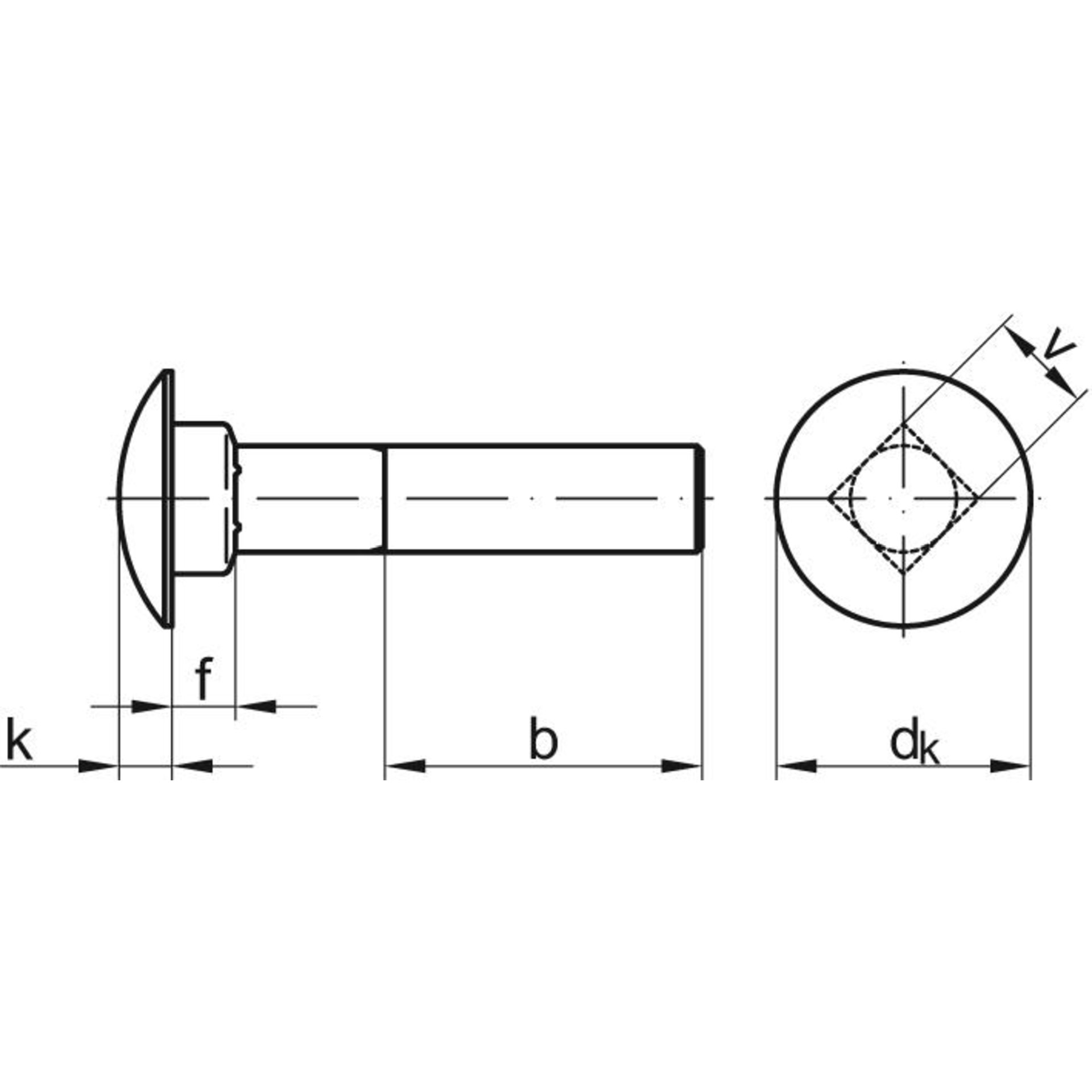 DIN 603 Mu galZn M10x100 HP E-NORMpro