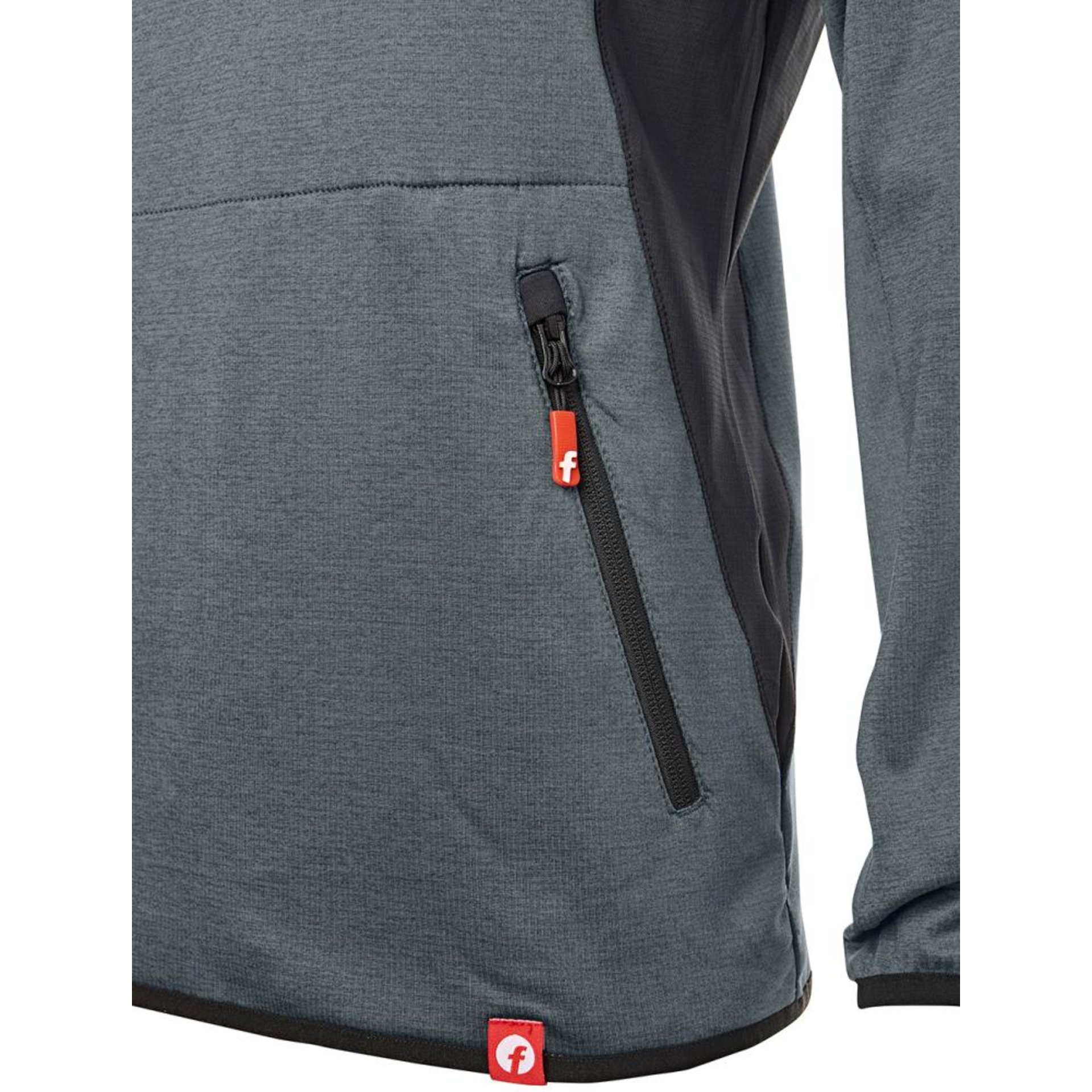 Tech-Fleecepullover grau/schwarz meliert Gr. 2XL Fortis Elements