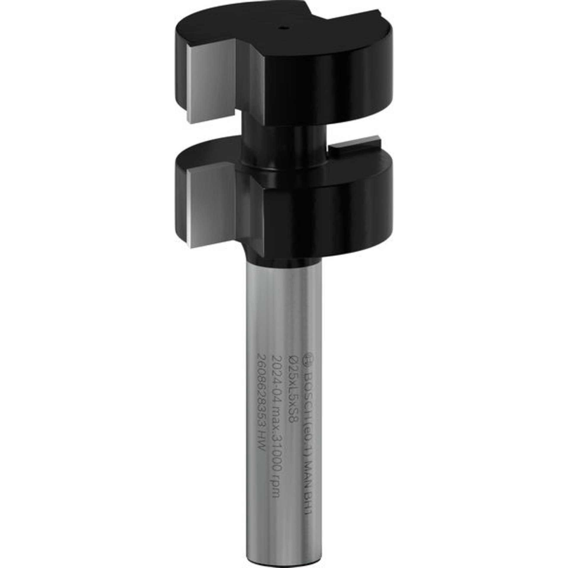 PRO T-Nut Federfräser, B 8 mm, D 25 mm, L 5 mm, S 8 mm