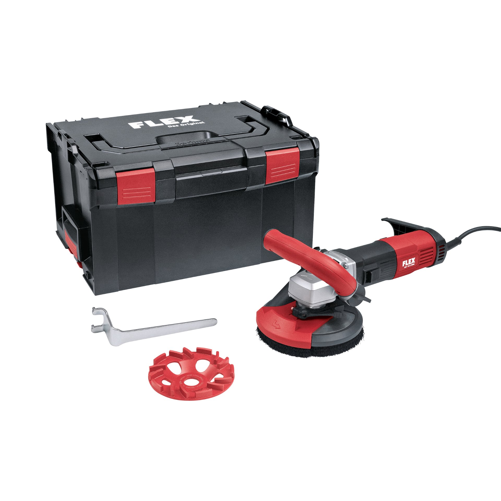 Sanierungsschleifer mit variabler Drehzahl für randnahes, staubfreies Schleifen, 125 mm LDE 16-8 125 R, Kit E-Jet