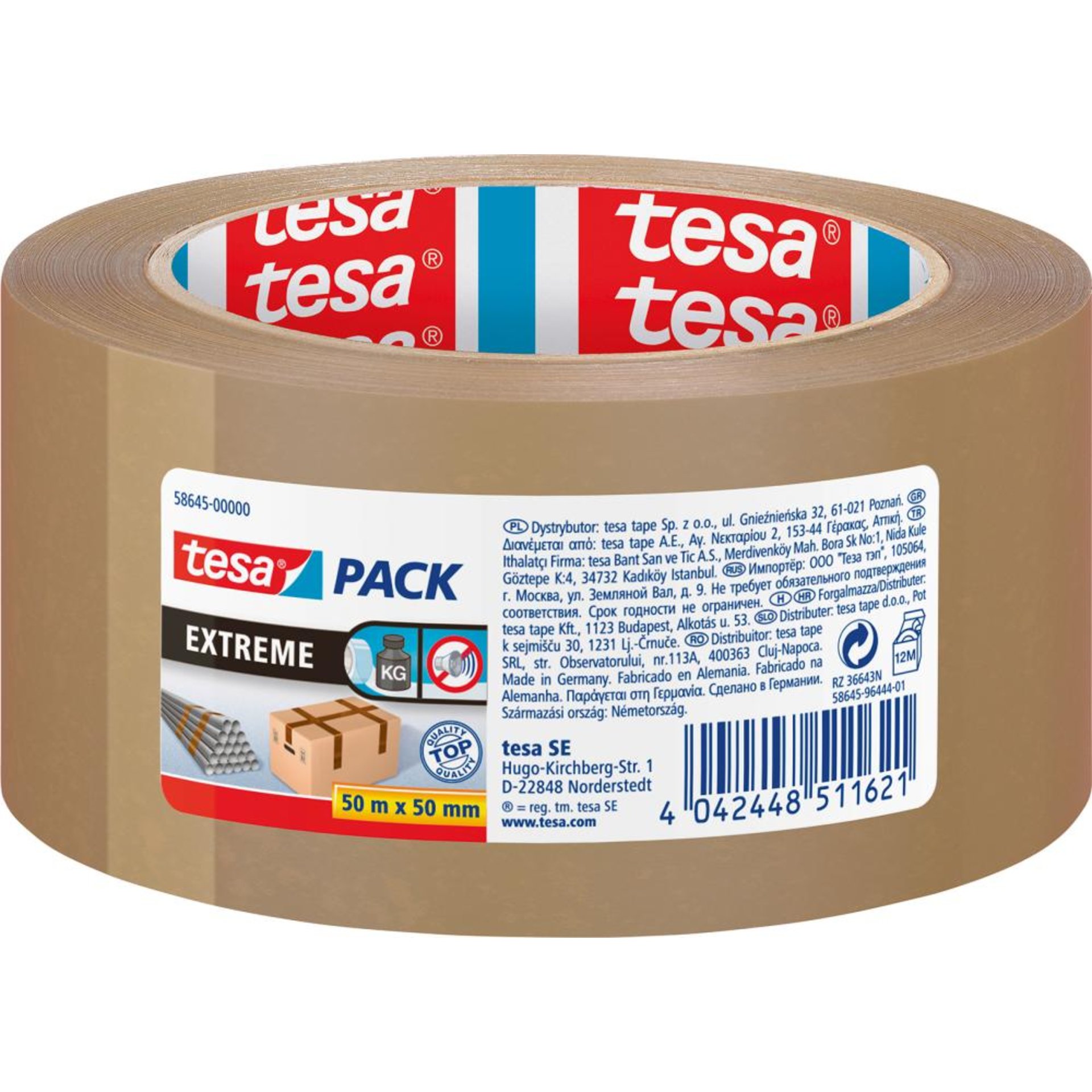 tesapack 50m x 50mm Extreme braun 58645