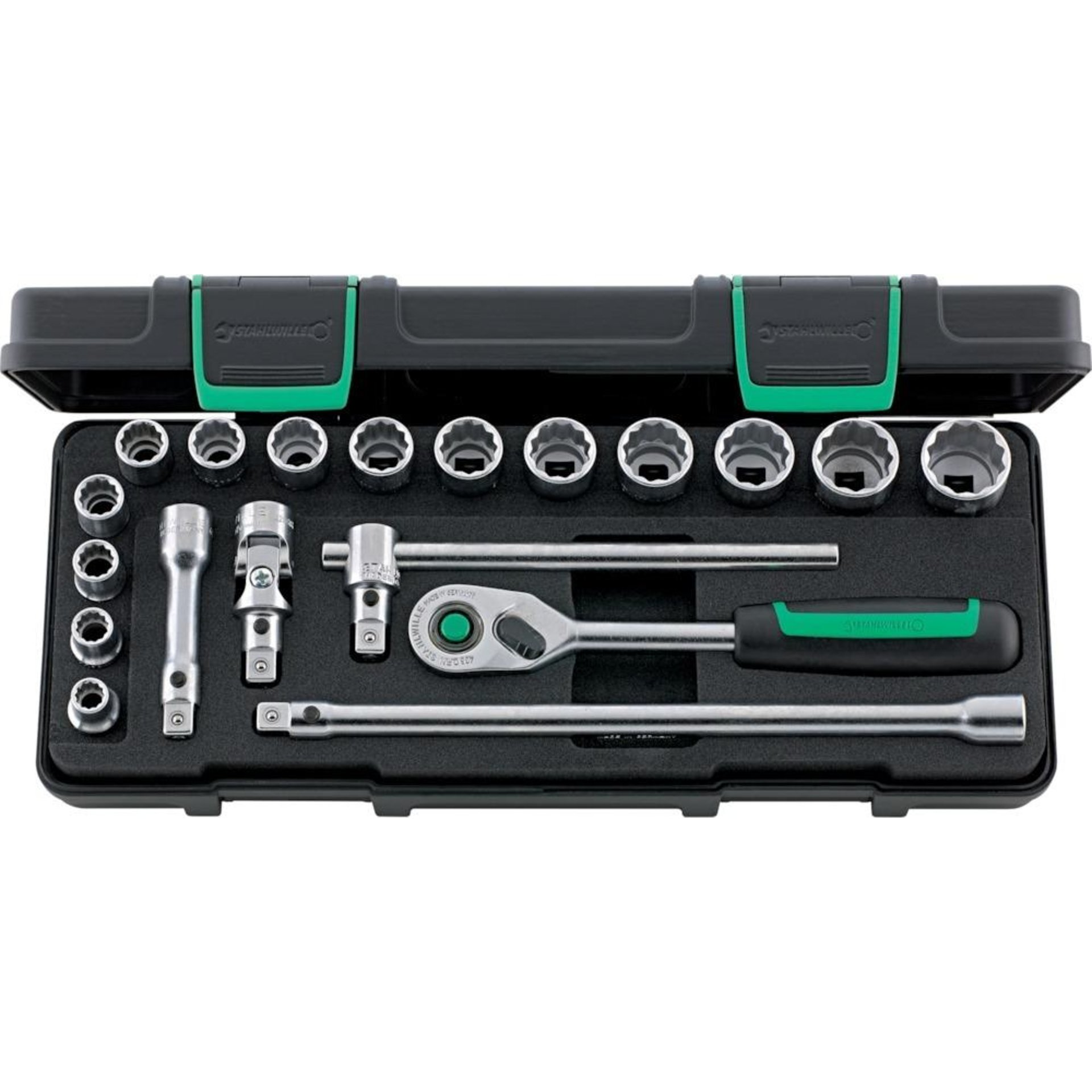 Steckschlüssel-Garnitur 3/8" 45/14/5I QR 19-teilig Stahlwille