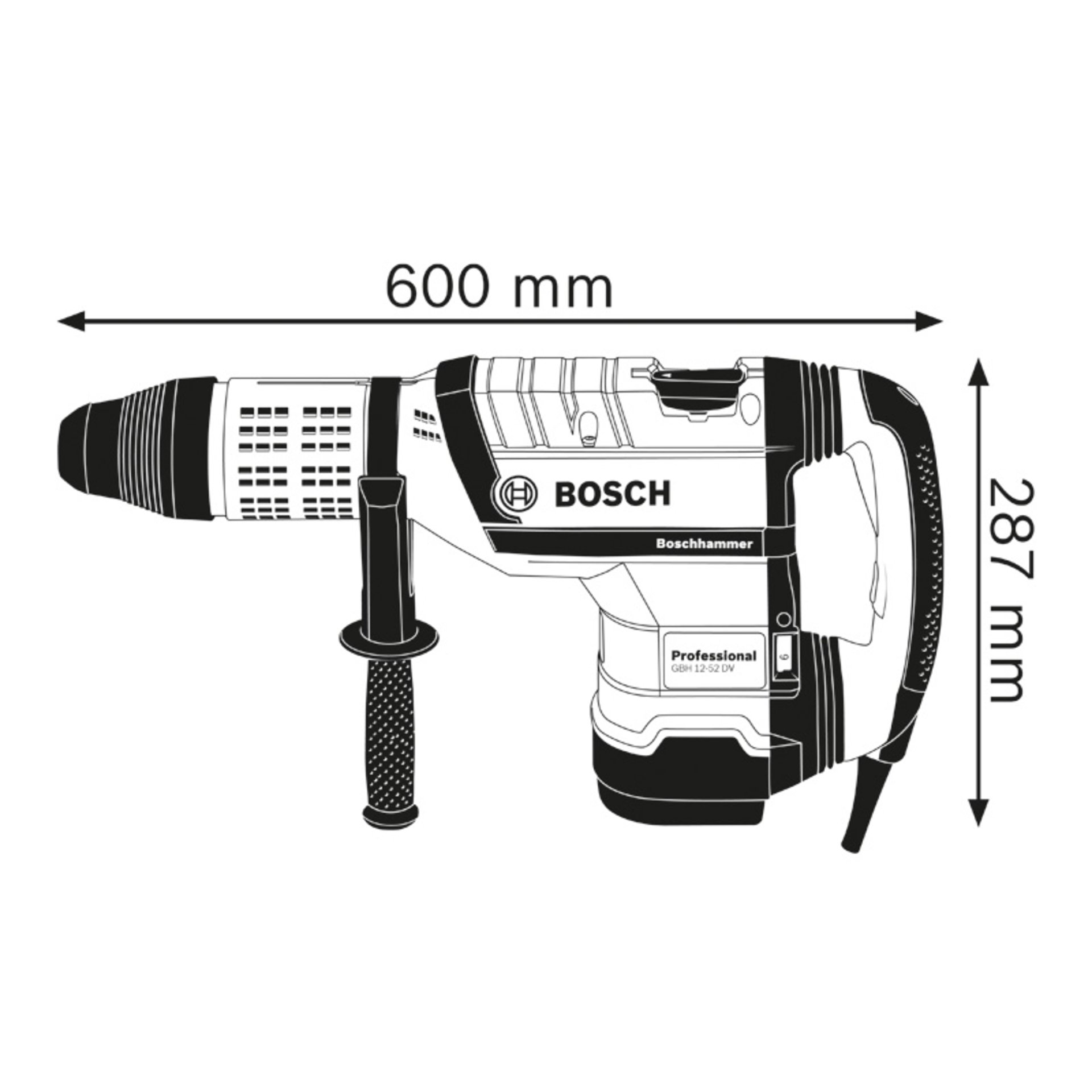 Bohrhammer mit SDS max GBH 12-52 DV