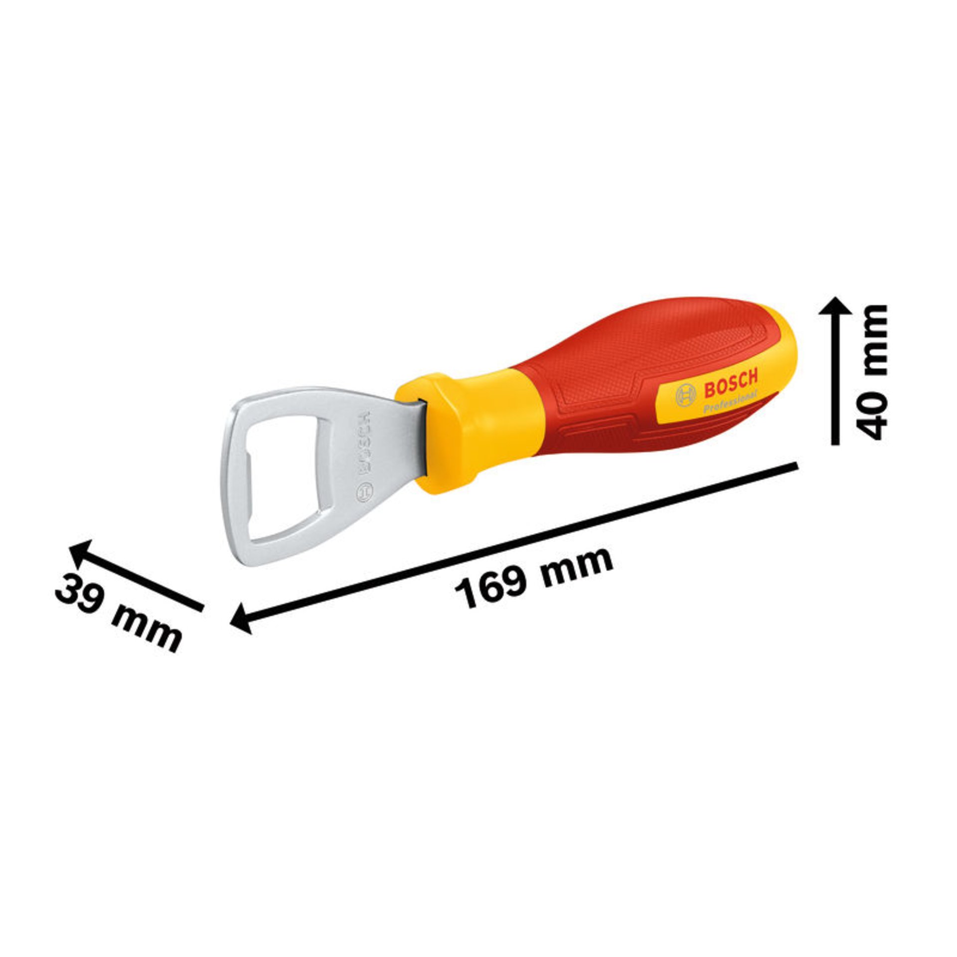 Flaschenöffner gelb/rot
