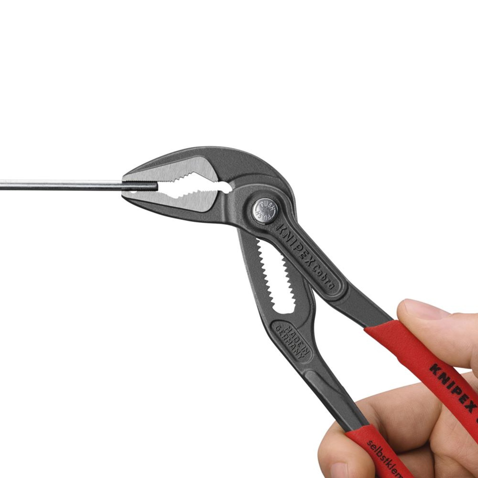 Wasserpumpenzange Cobra ES mit Kunststoffgriffe 180mm KNIPEX