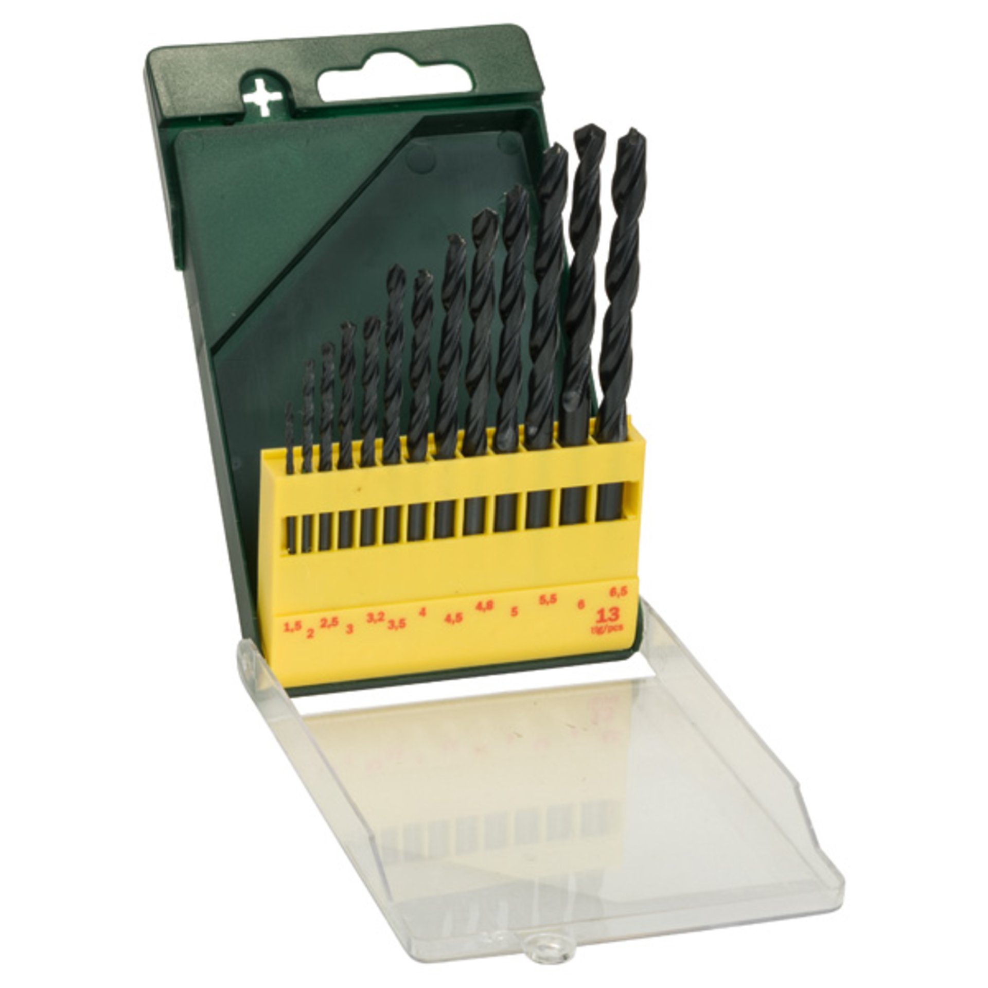 Metallbohrer-Set HSS-R, 13-teilig, 1,5 - 6,5 mm