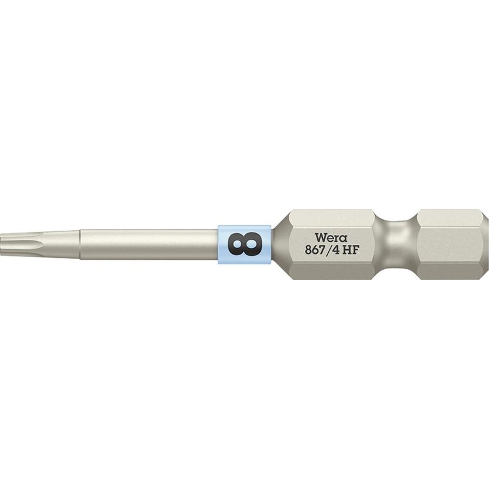 Bit zähhart 1/4" DIN 3126 E6,3 T8x50mm Haltefunktion Wera