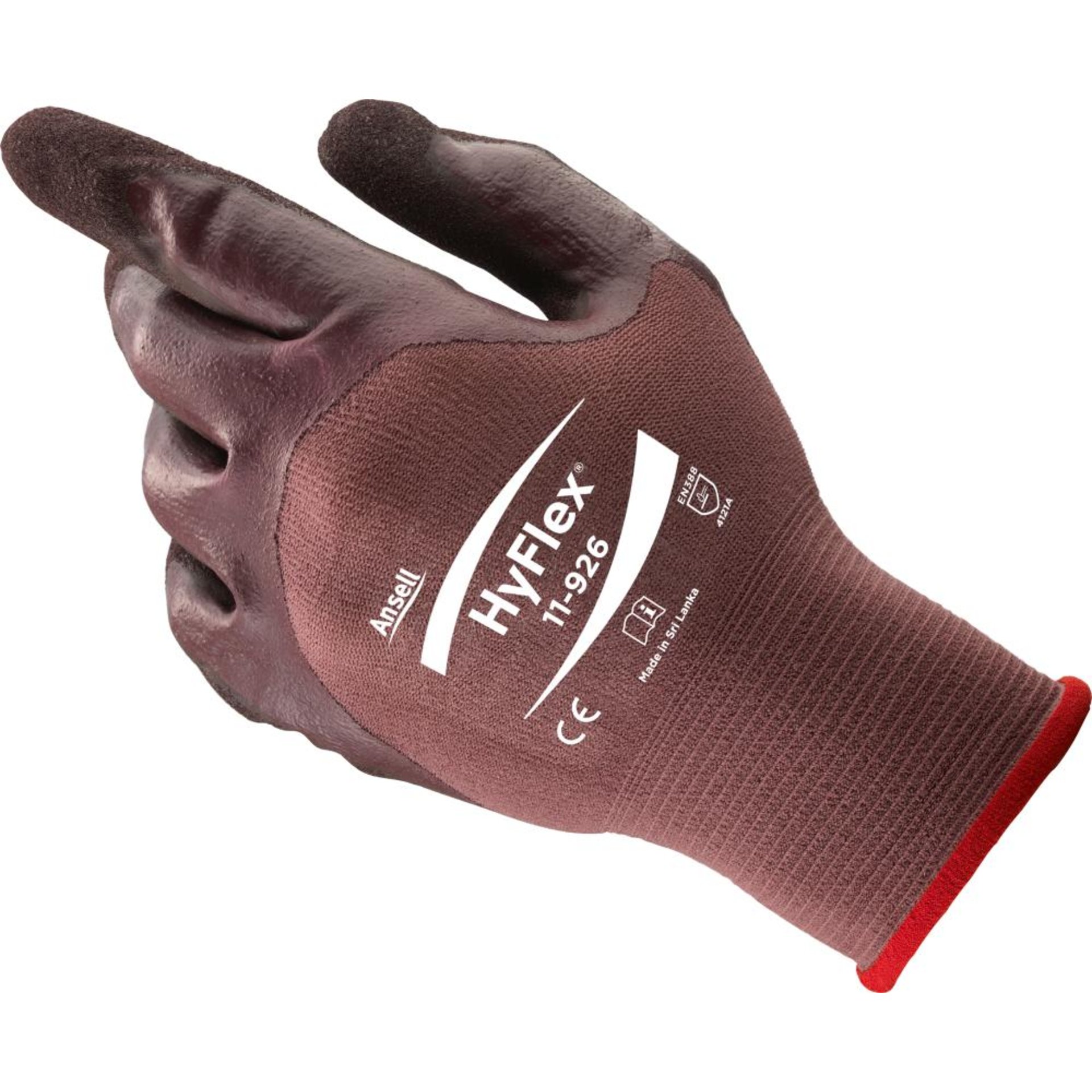 Handschuh HyFlex 11-926, violett,3/4 ,Gr.10