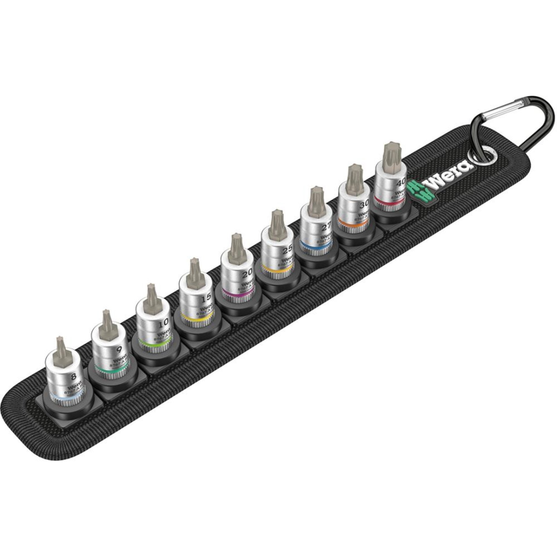 Schraubendrehereinsatz- Satz mit Haltefunktion 1/4" Torx 9-teilig Wera