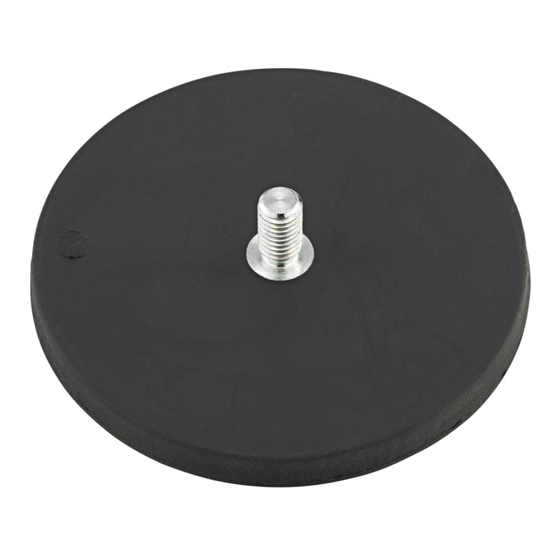 Flachgr.Magnet Gummi 22mm m.Innengew. M4 Beloh